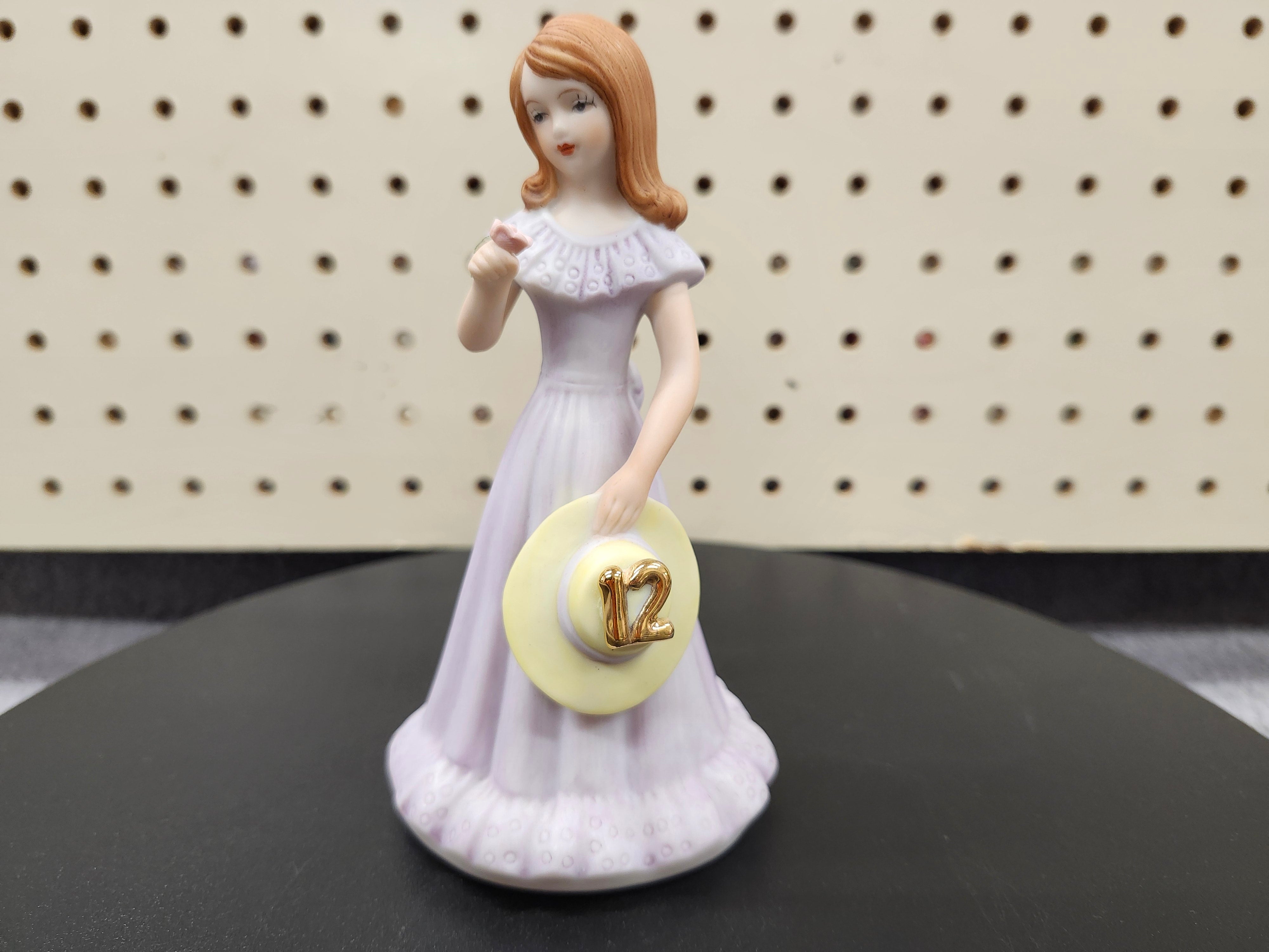 #12 Growing up birthday girl figurine
