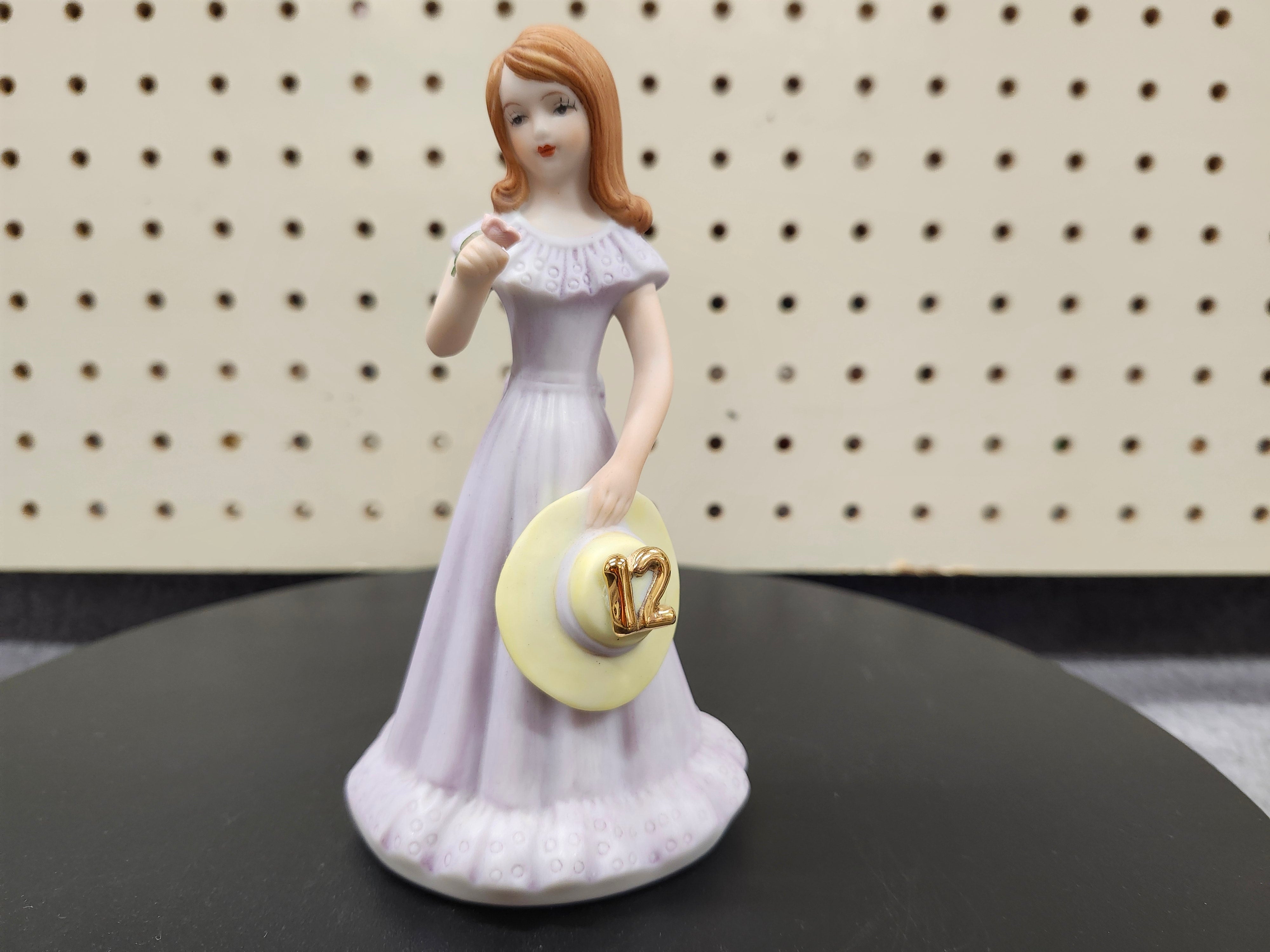 #12 Growing up birthday girl figurine