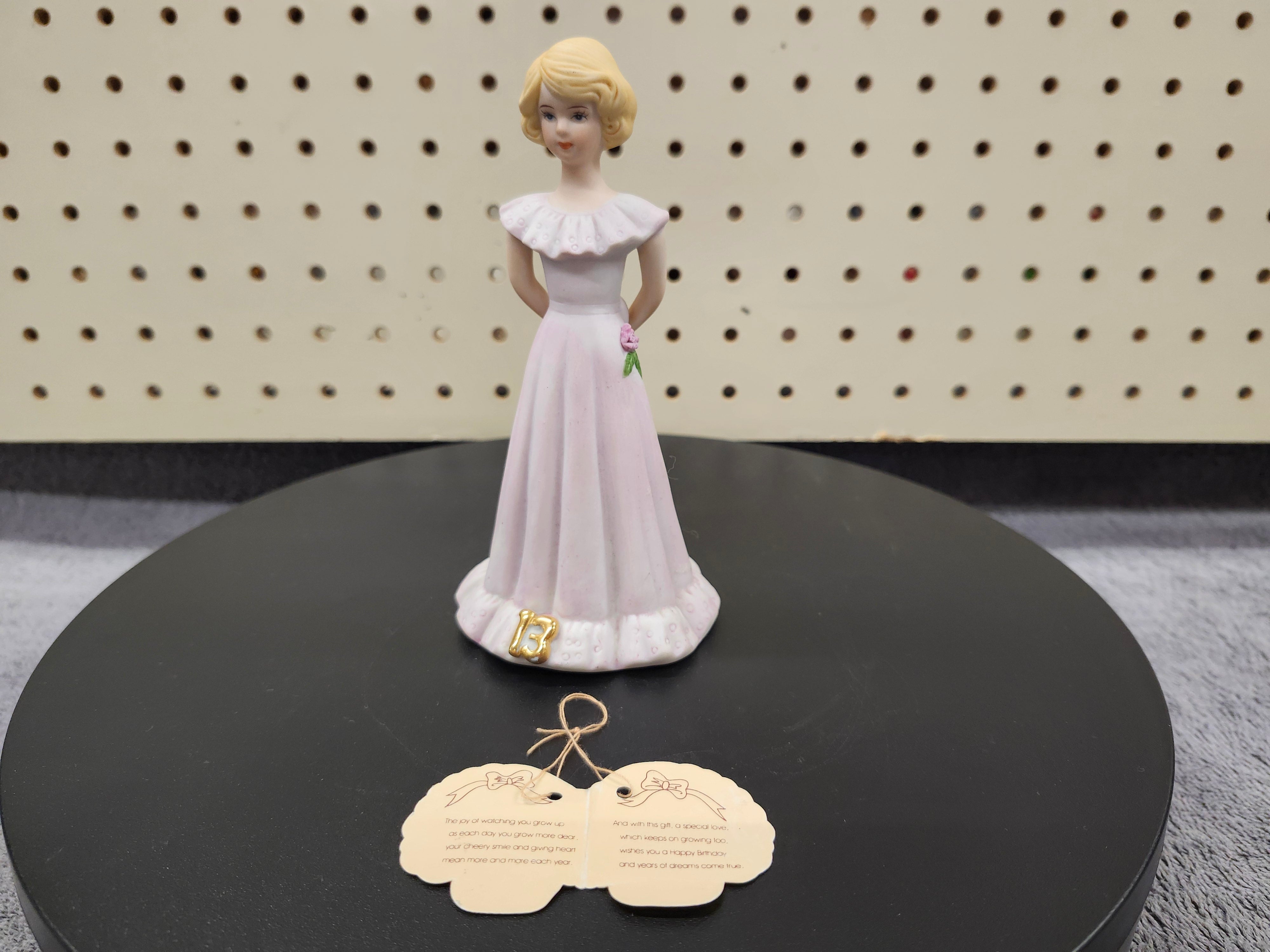 #13 Growing up birthday girl figurine