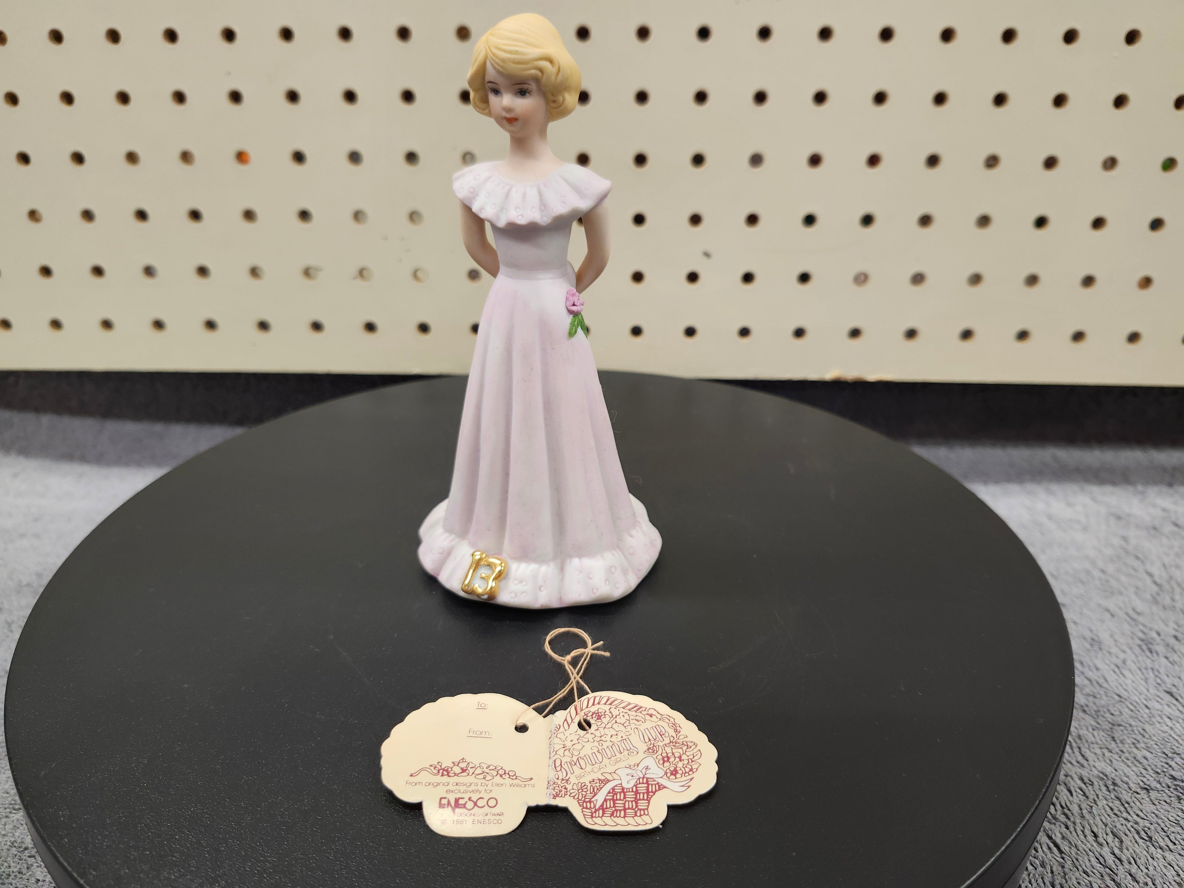#13 Growing up birthday girl figurine