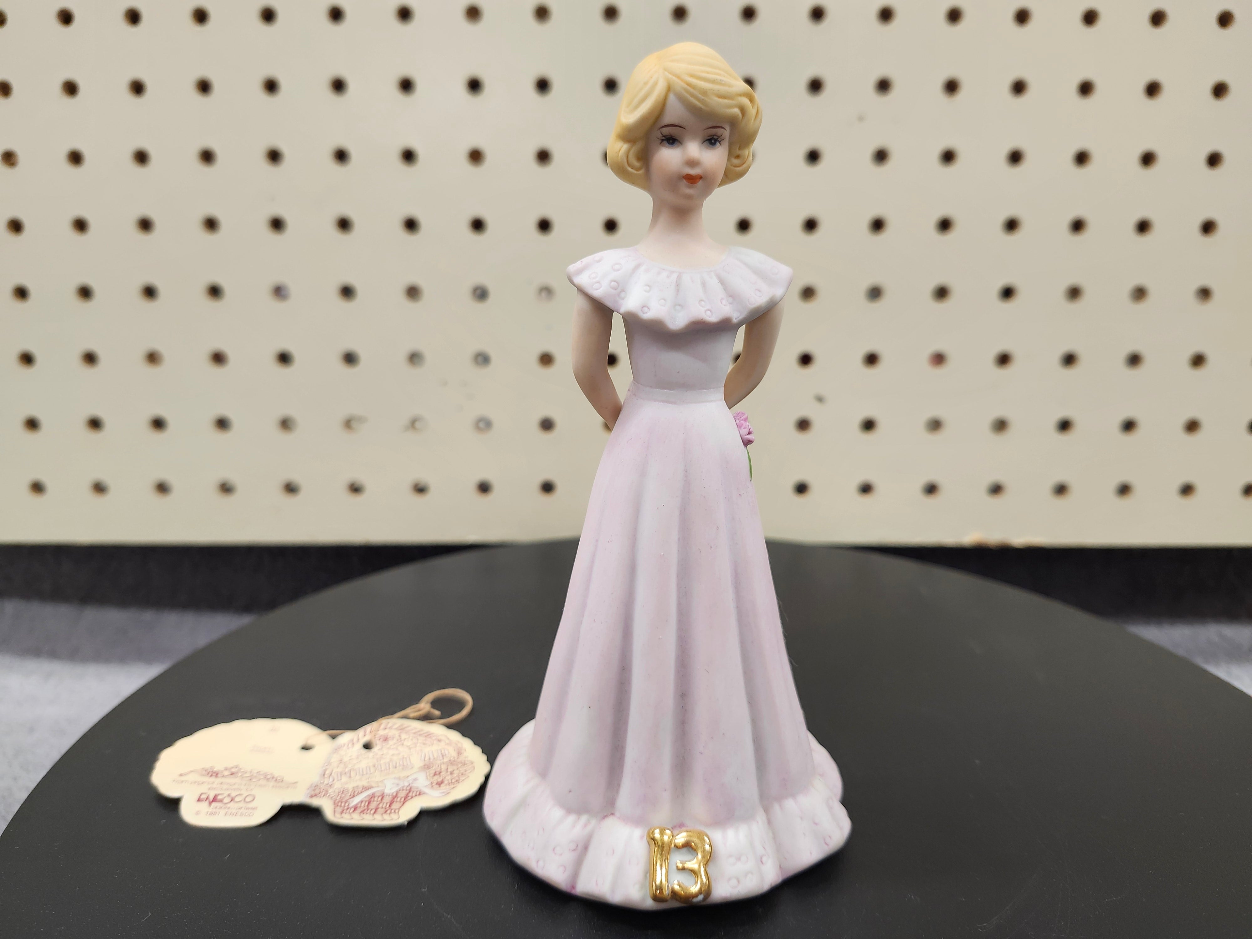#13 Growing up birthday girl figurine