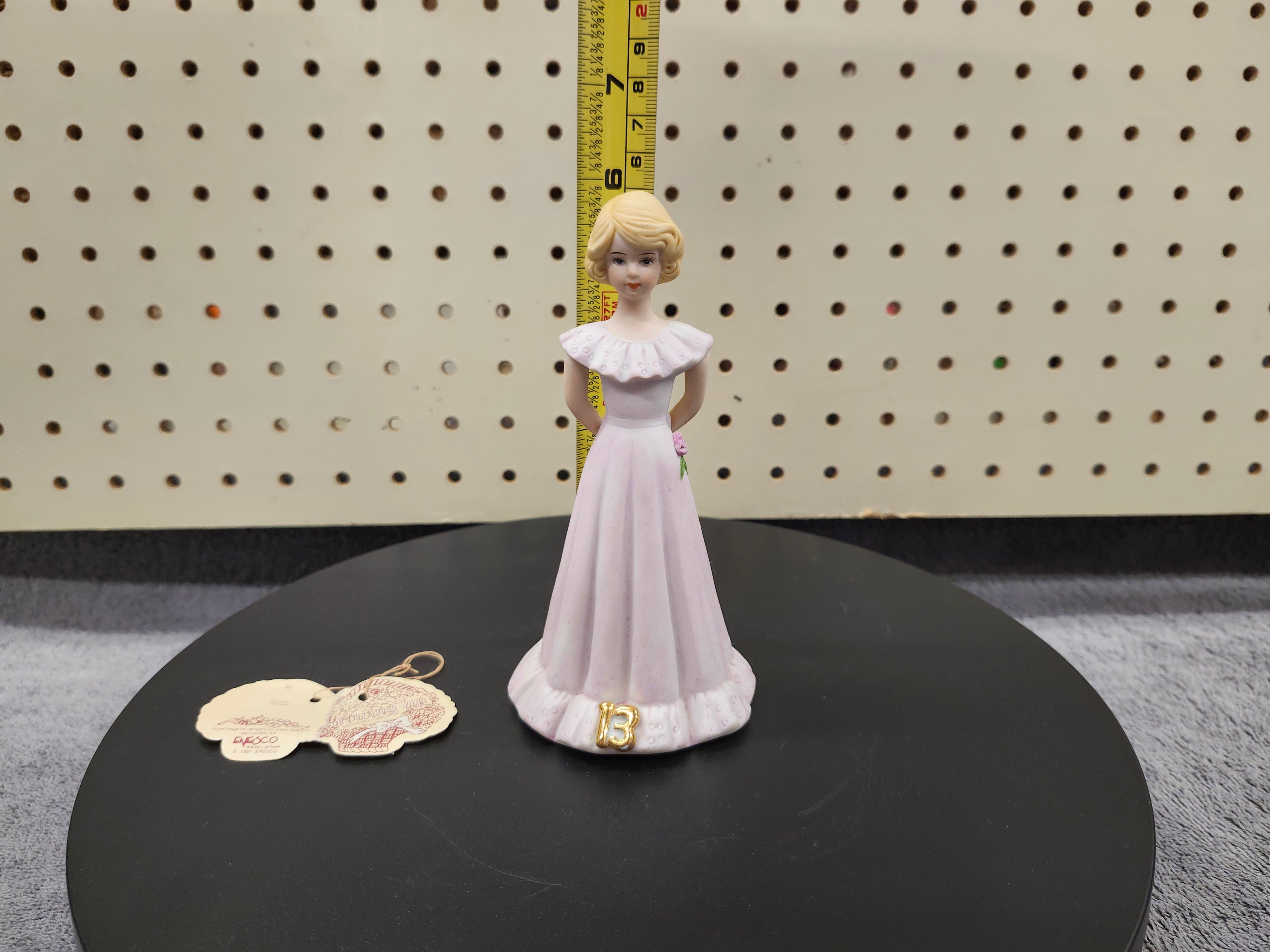 #13 Growing up birthday girl figurine