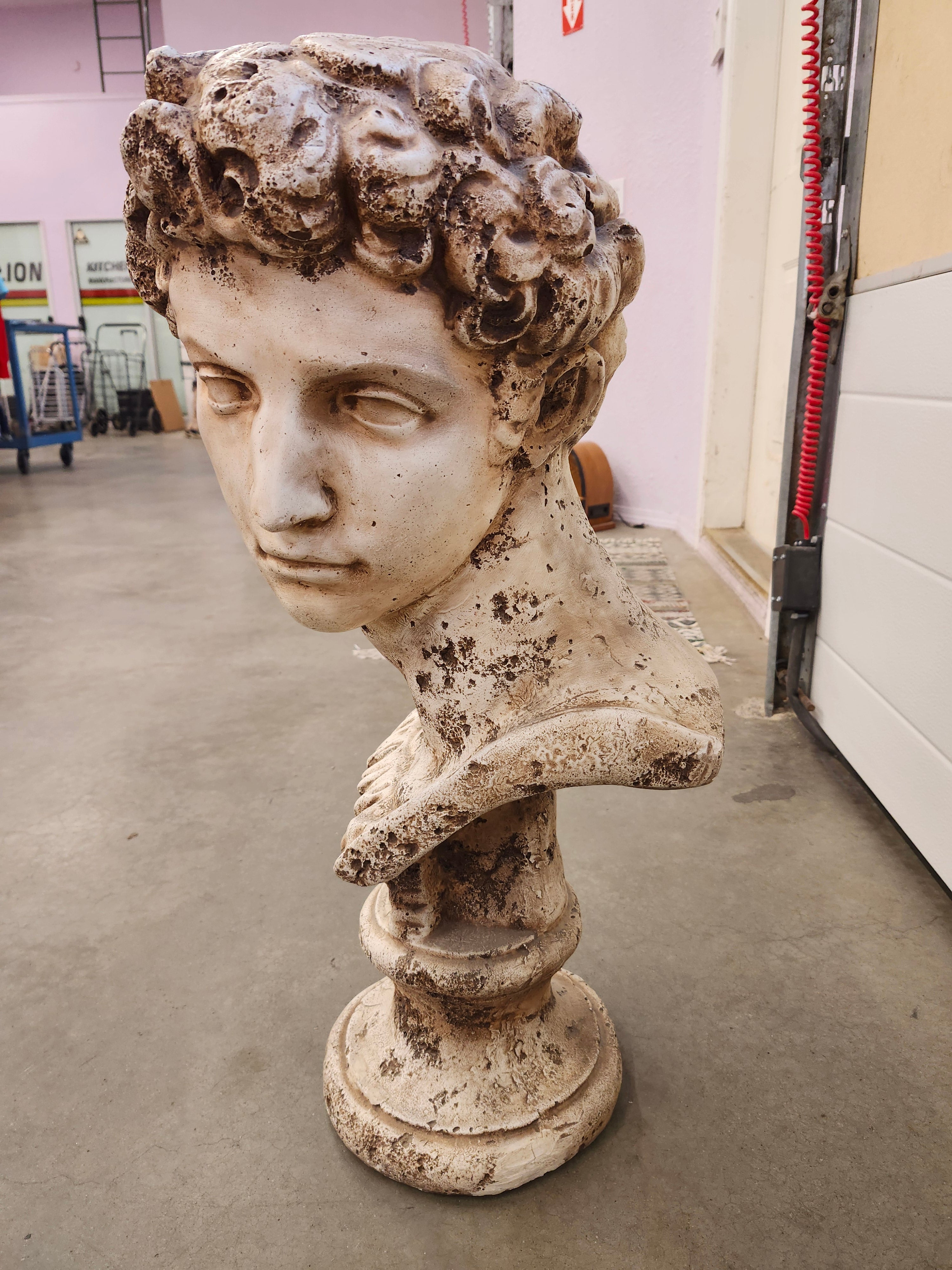 Solid heavy statue
