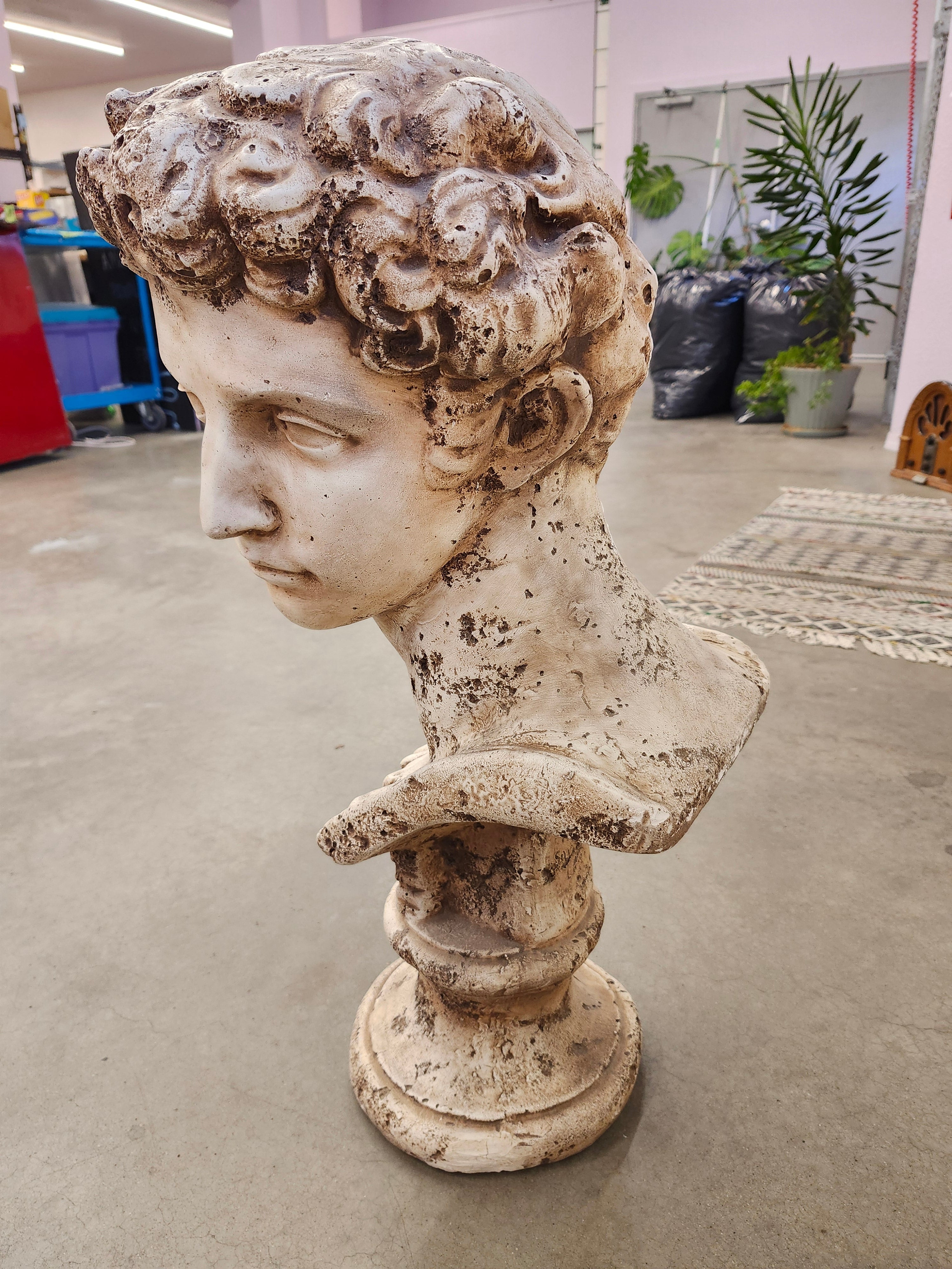 Solid heavy statue