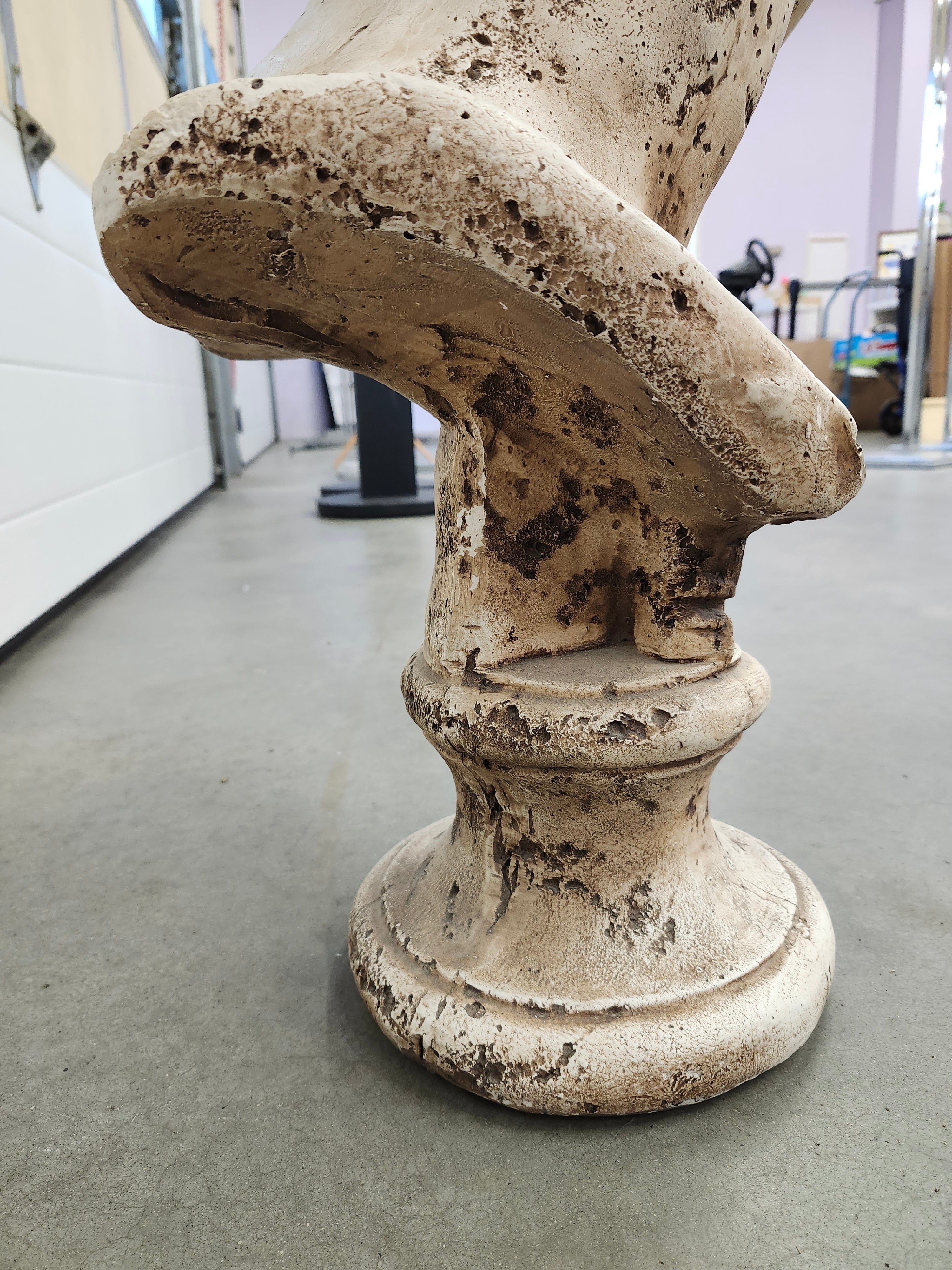 Solid heavy statue