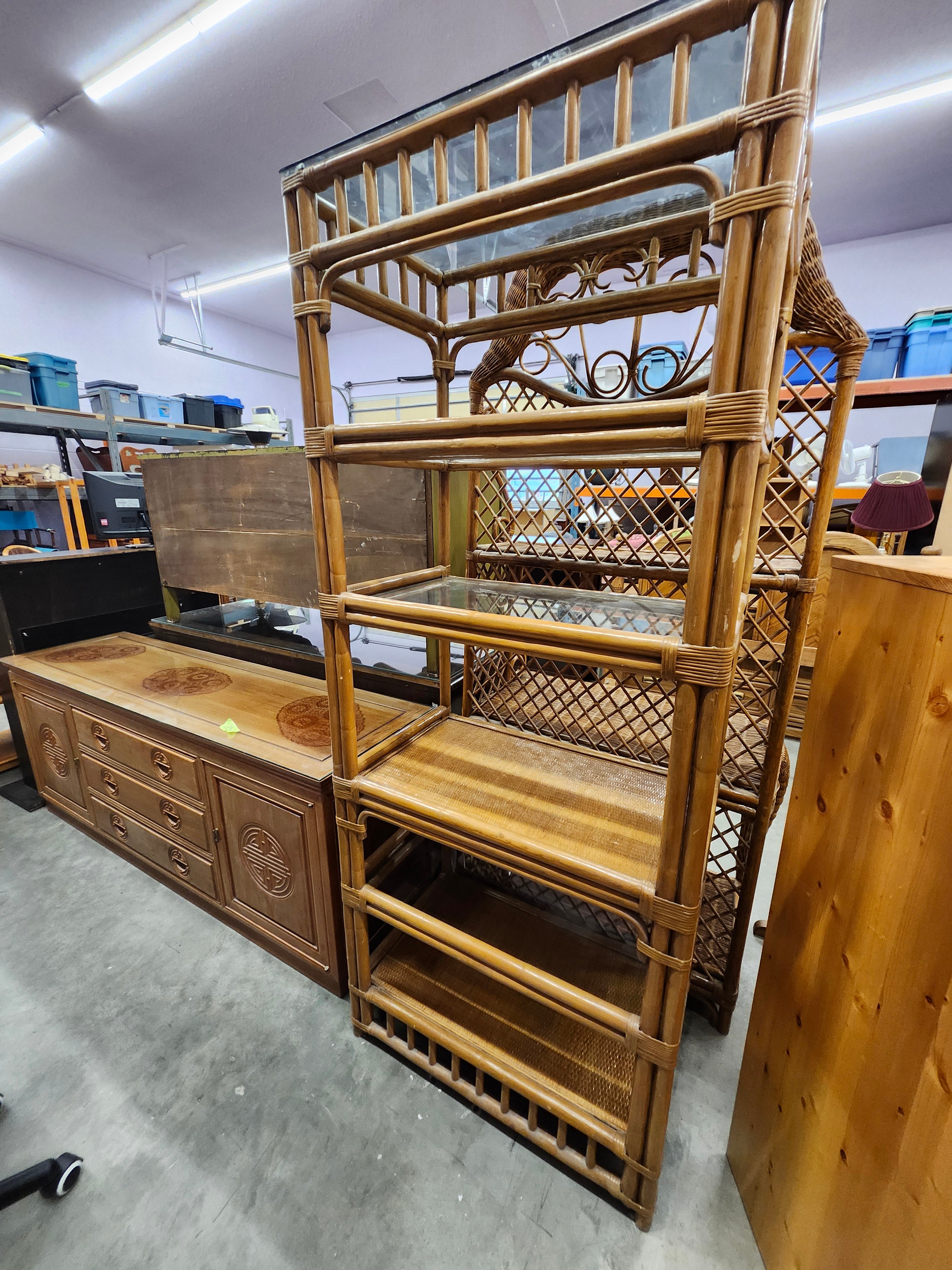 Bamboo shelf
