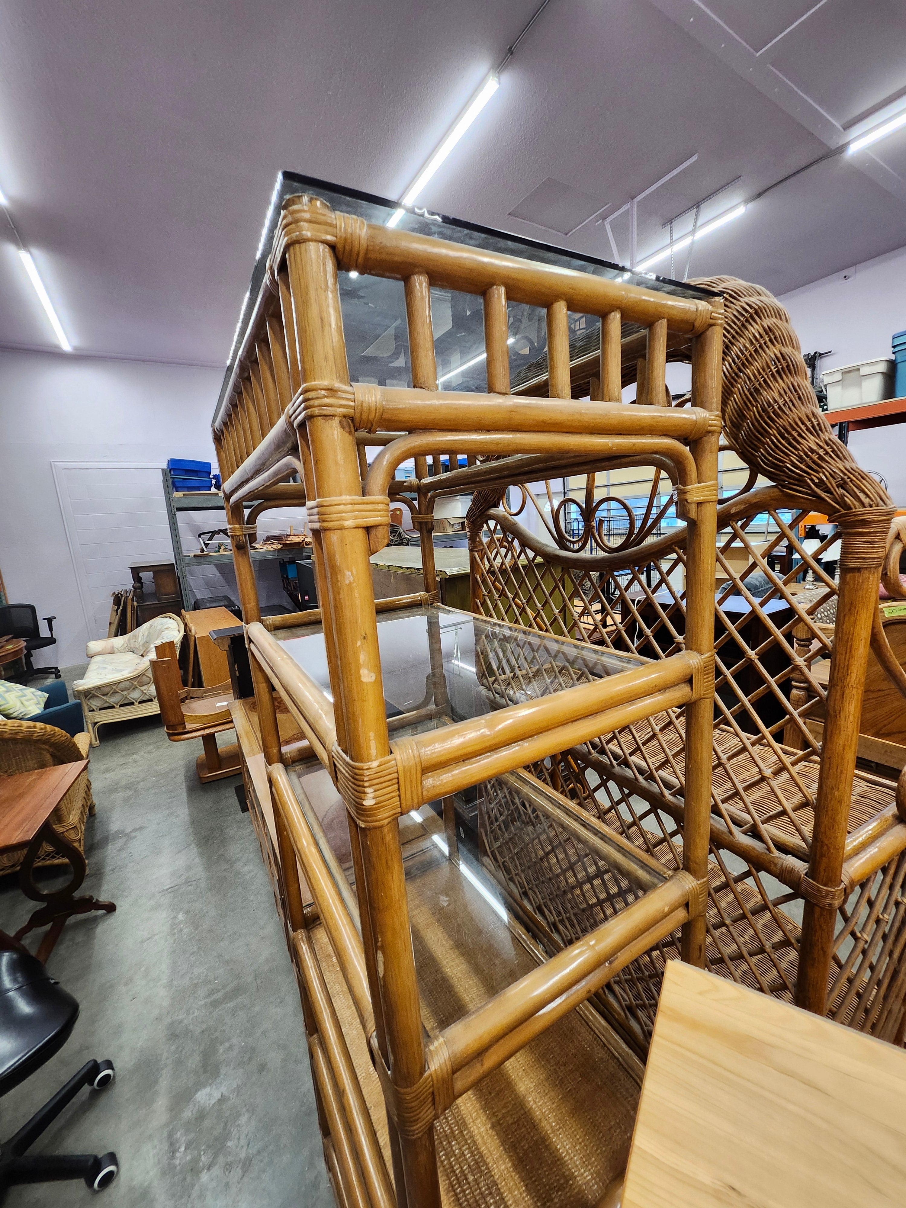Bamboo shelf