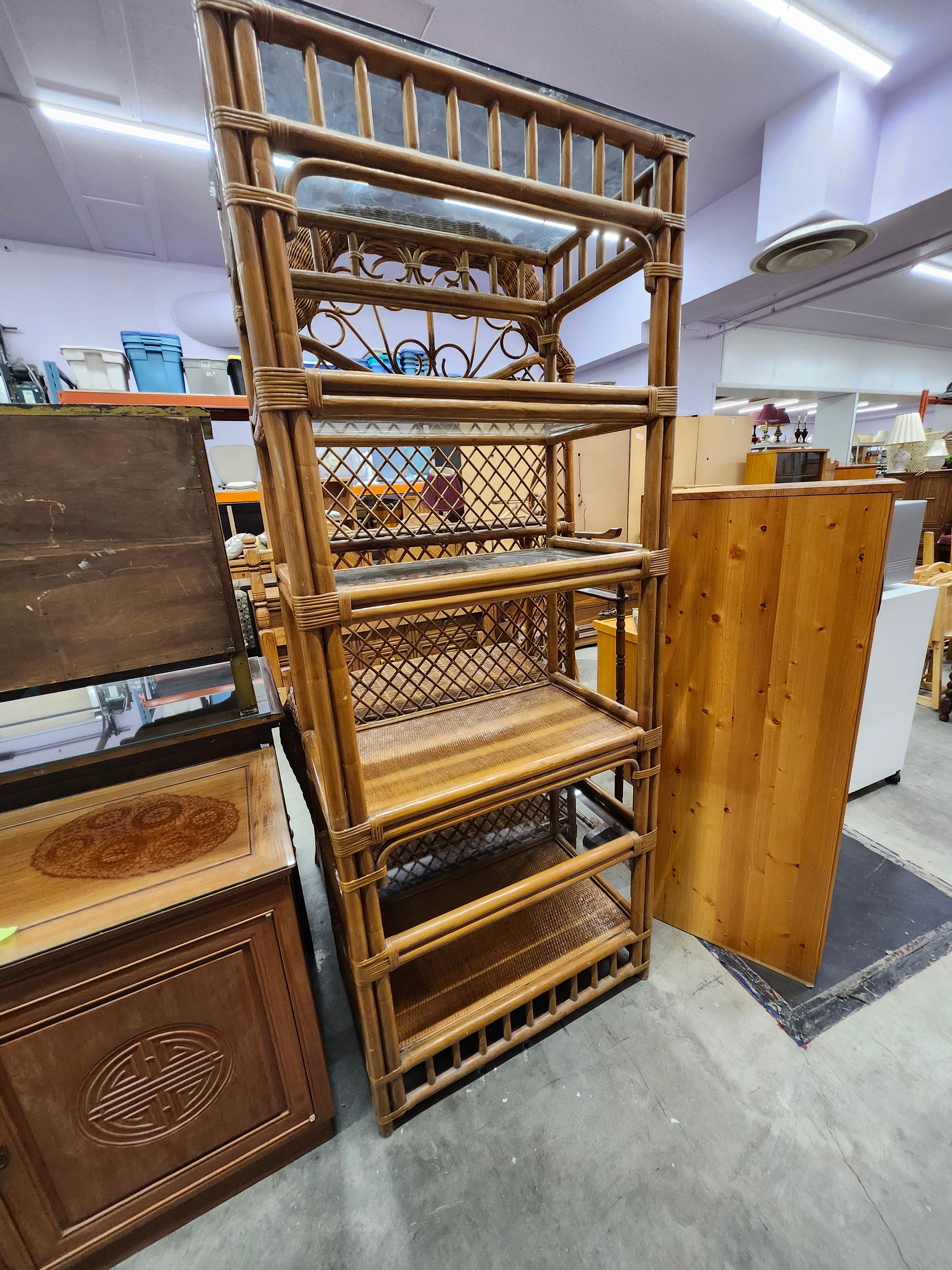 Bamboo shelf