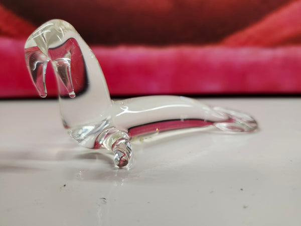 Glass sea lion - home decor