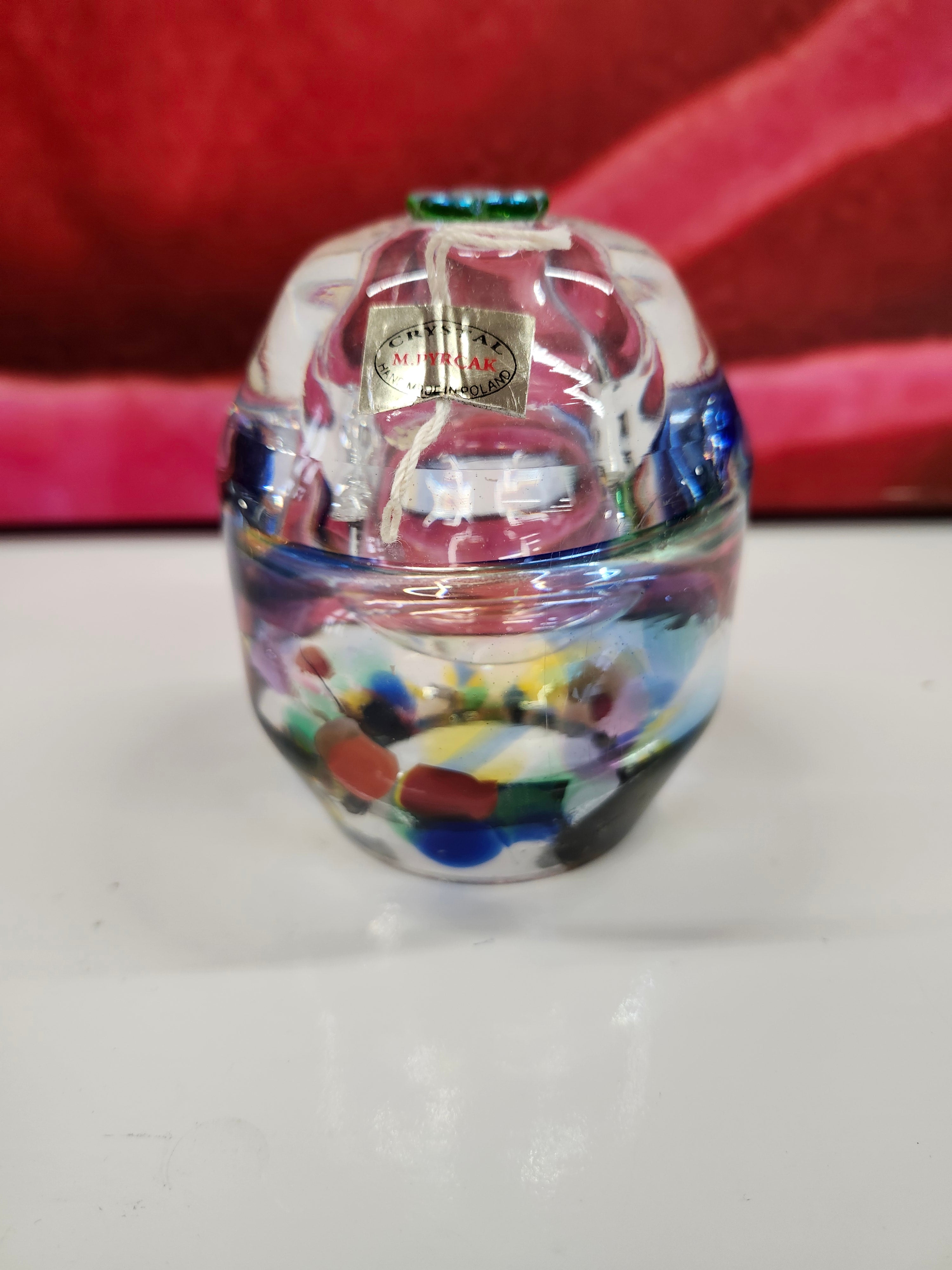 Glass oil lamp