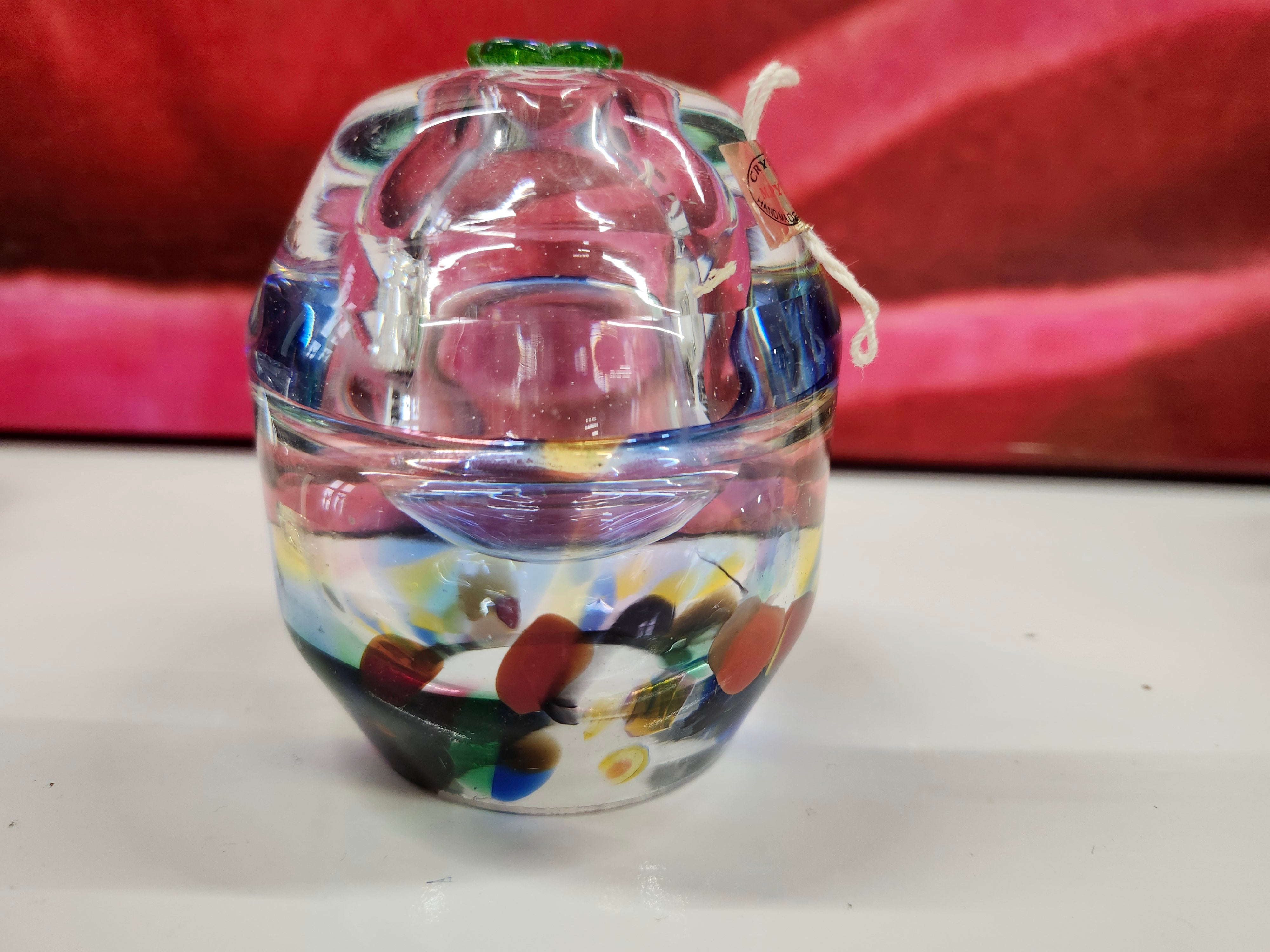Glass oil lamp