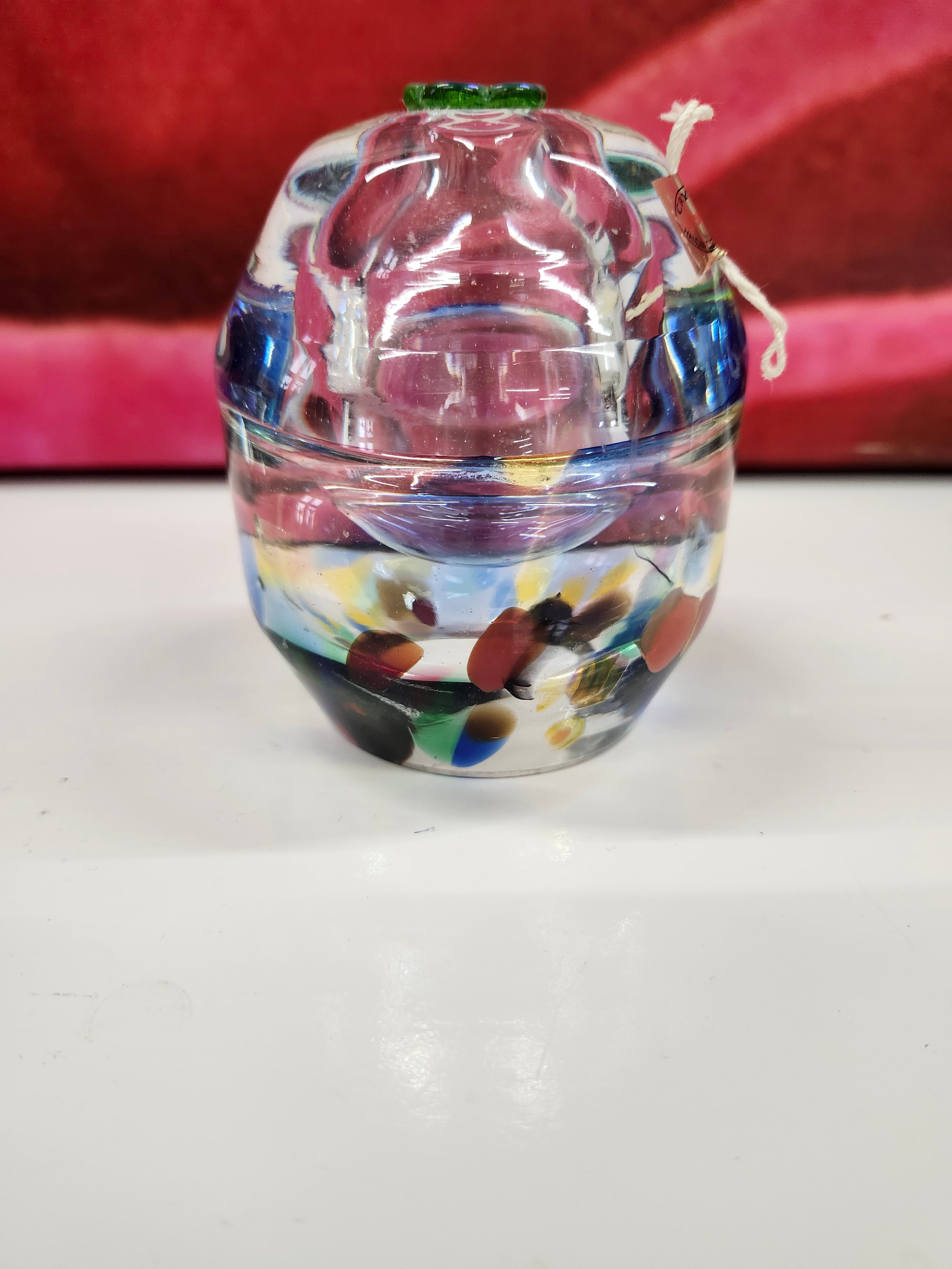 Glass oil lamp