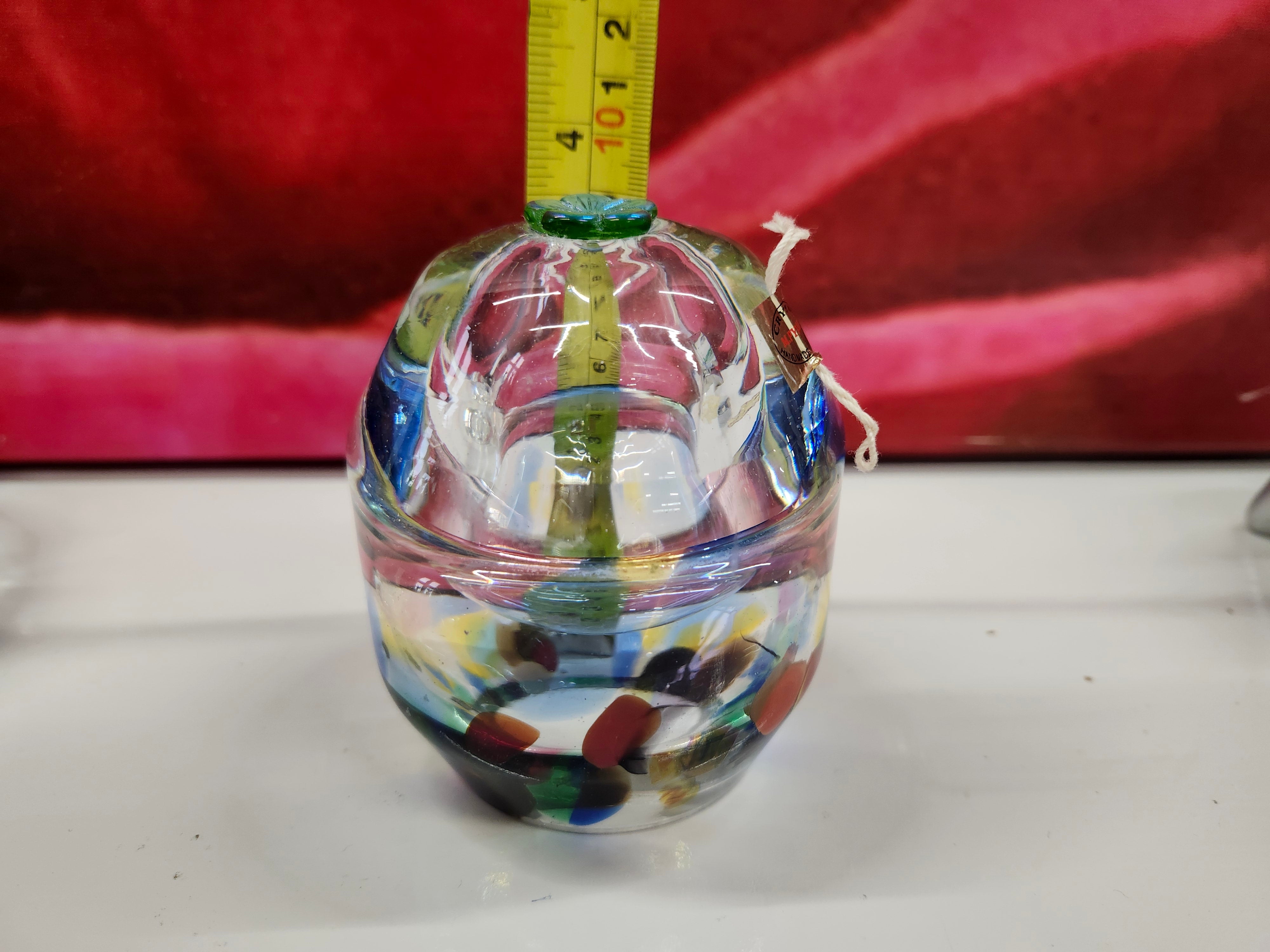 Glass oil lamp