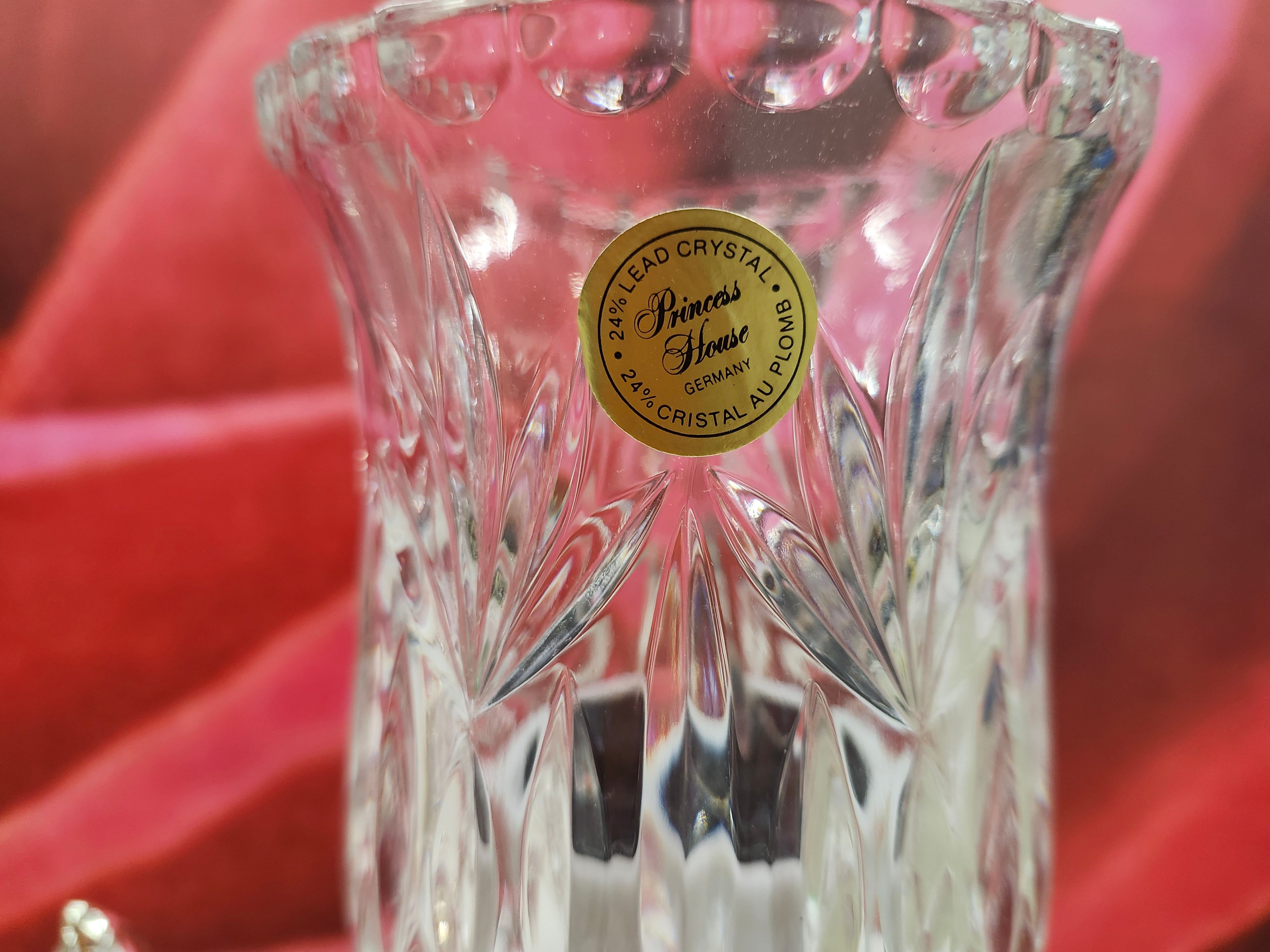 Hurricane crystal candle holder