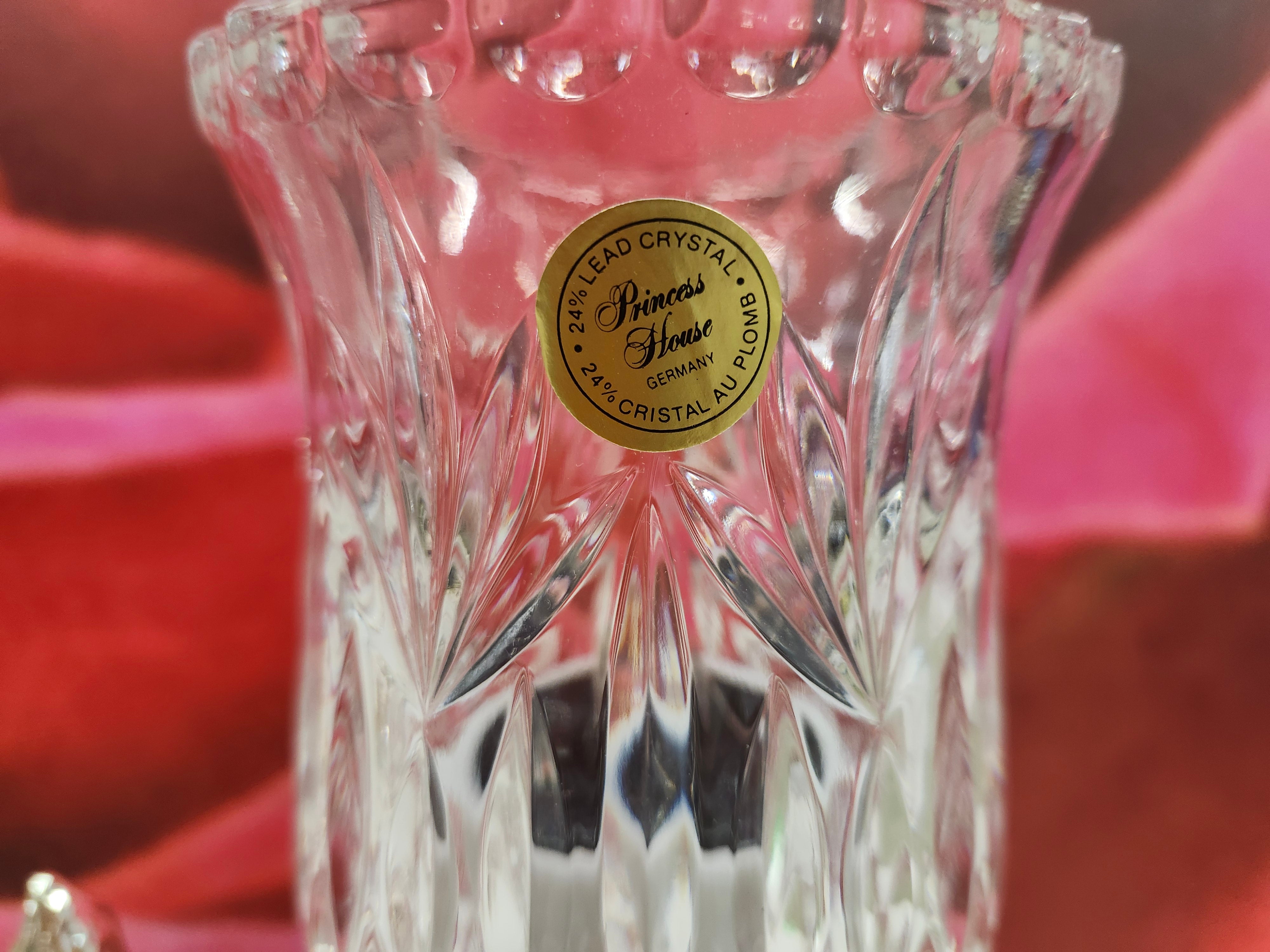 Hurricane crystal candle holder