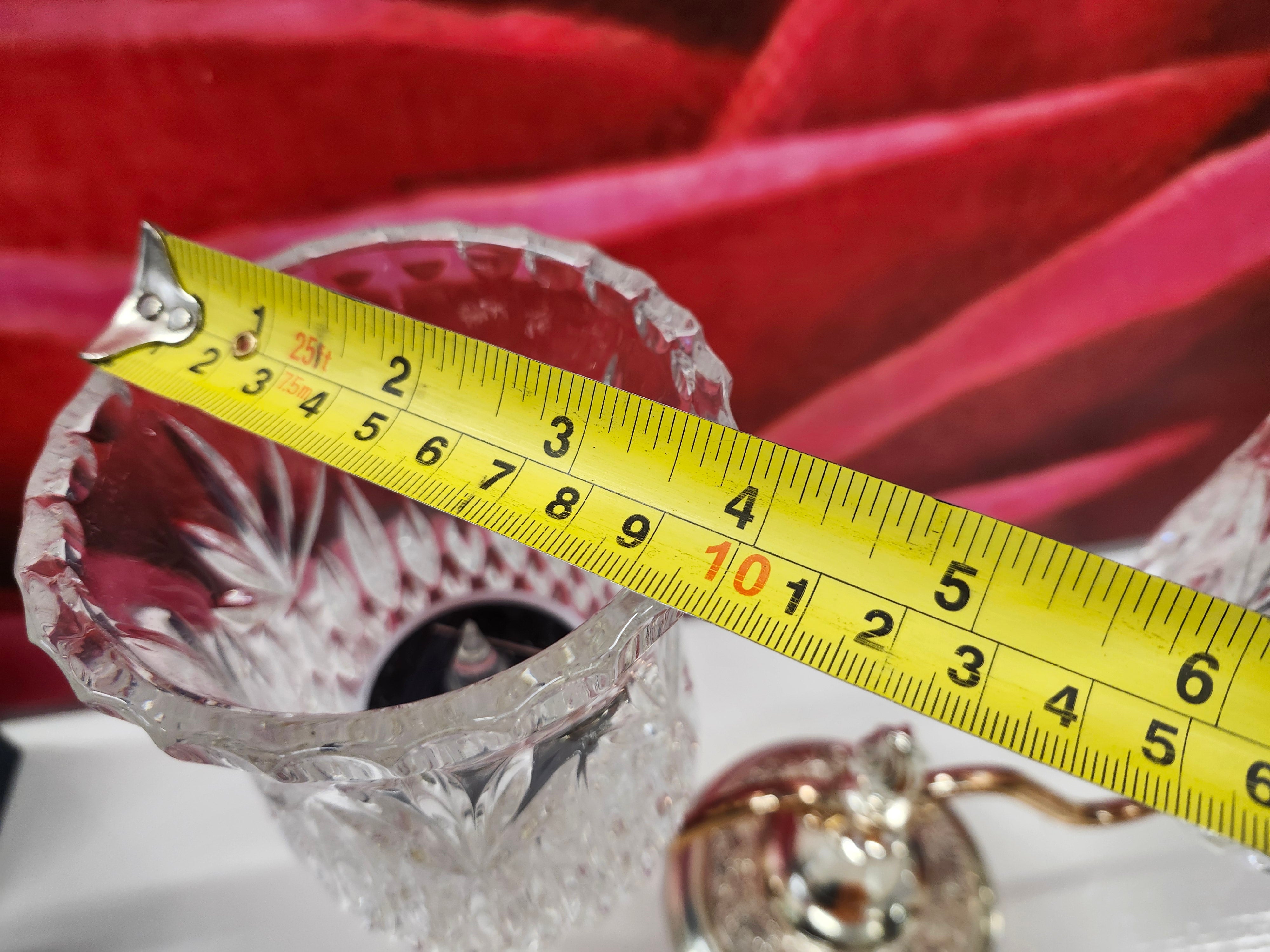Hurricane crystal candle holder