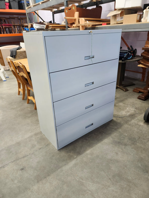 Filing cabinet with key