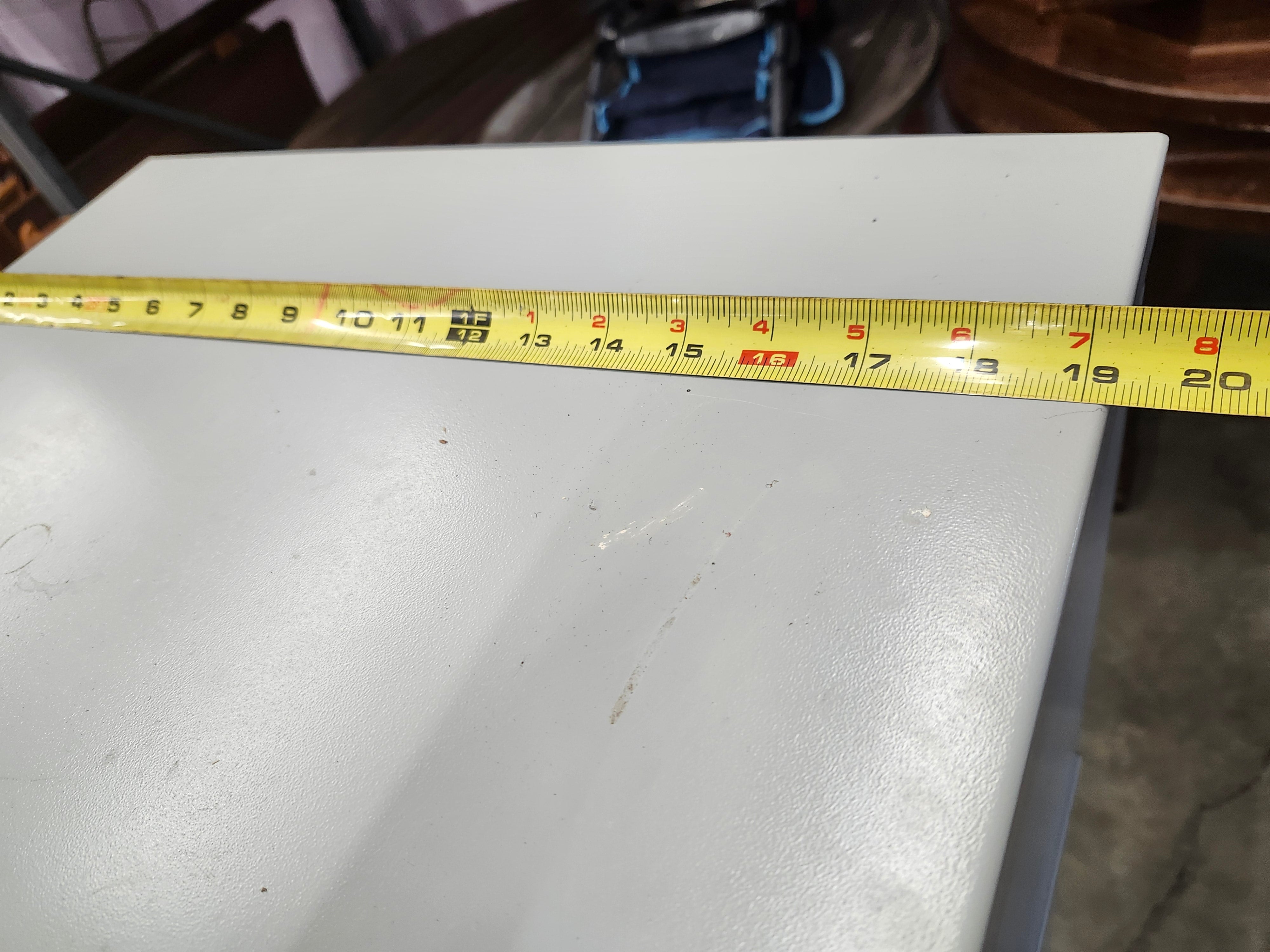 Filing cabinet with key