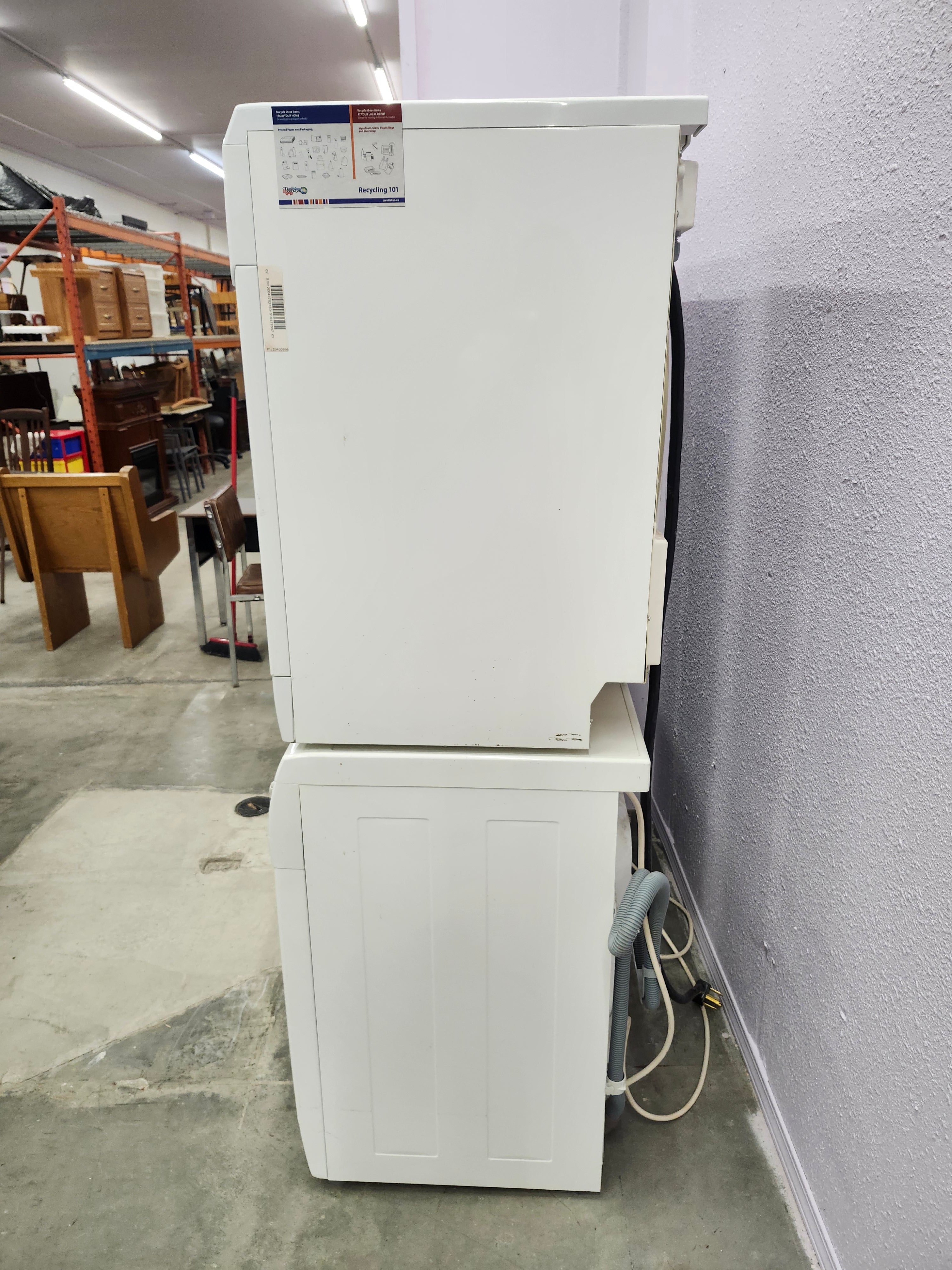 Apartment size stacking washer & dryer