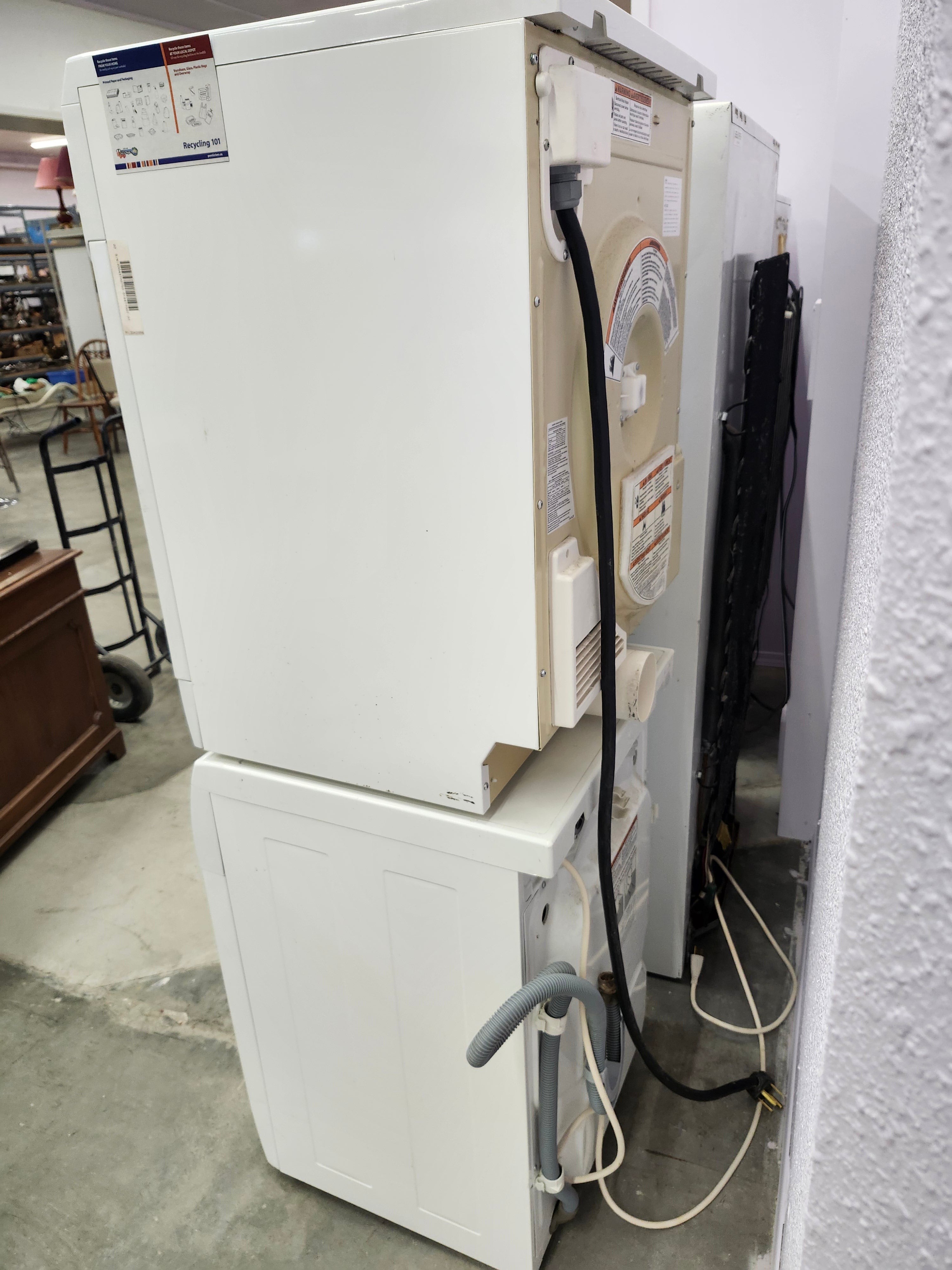 Apartment size stacking washer & dryer