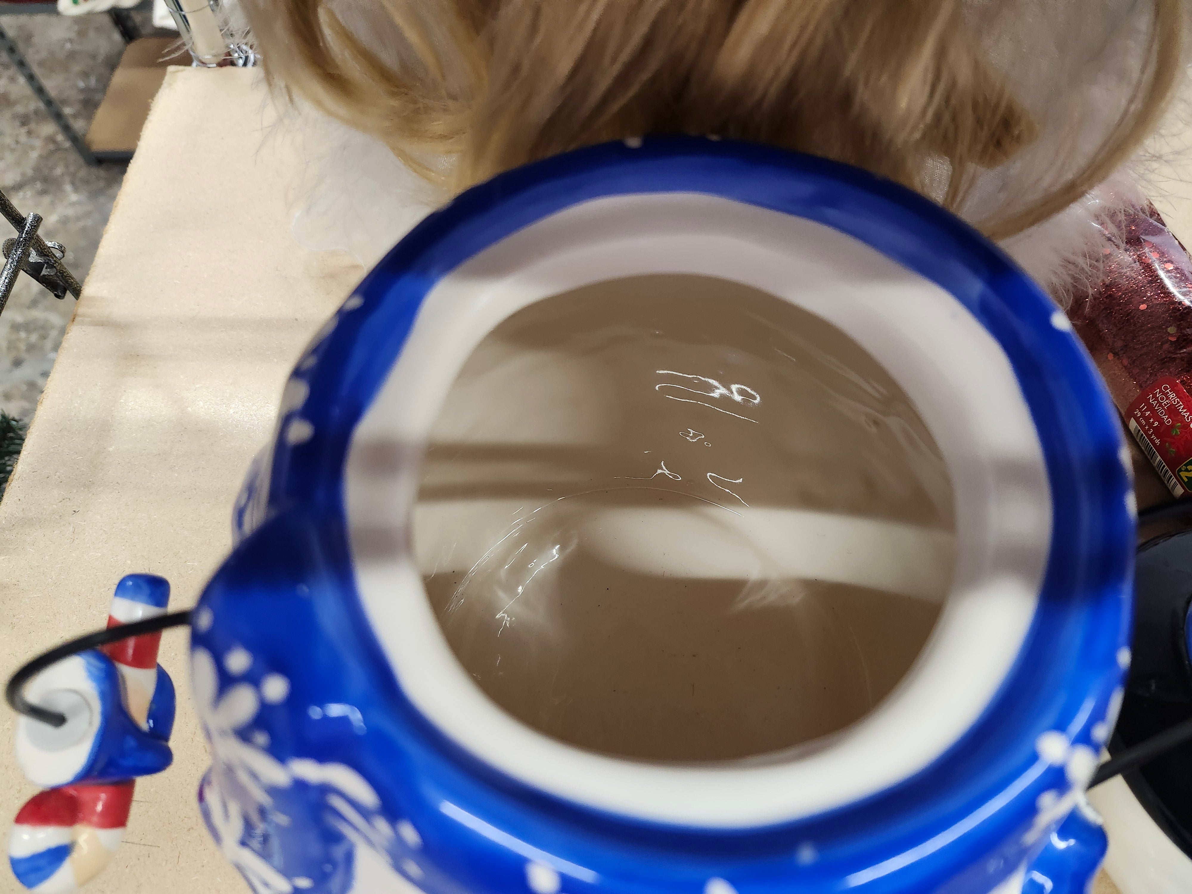 Ceramic snowman cookie jar