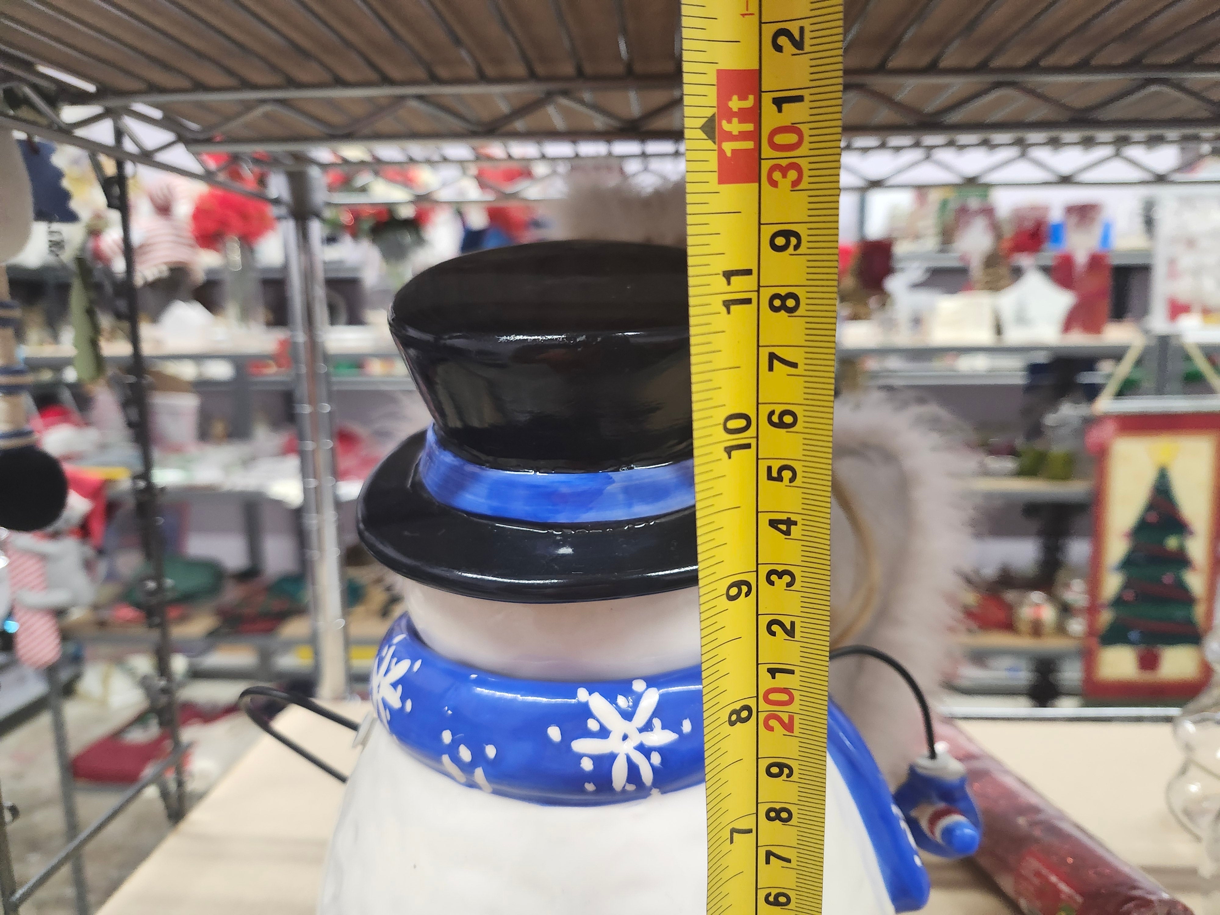 Ceramic snowman cookie jar