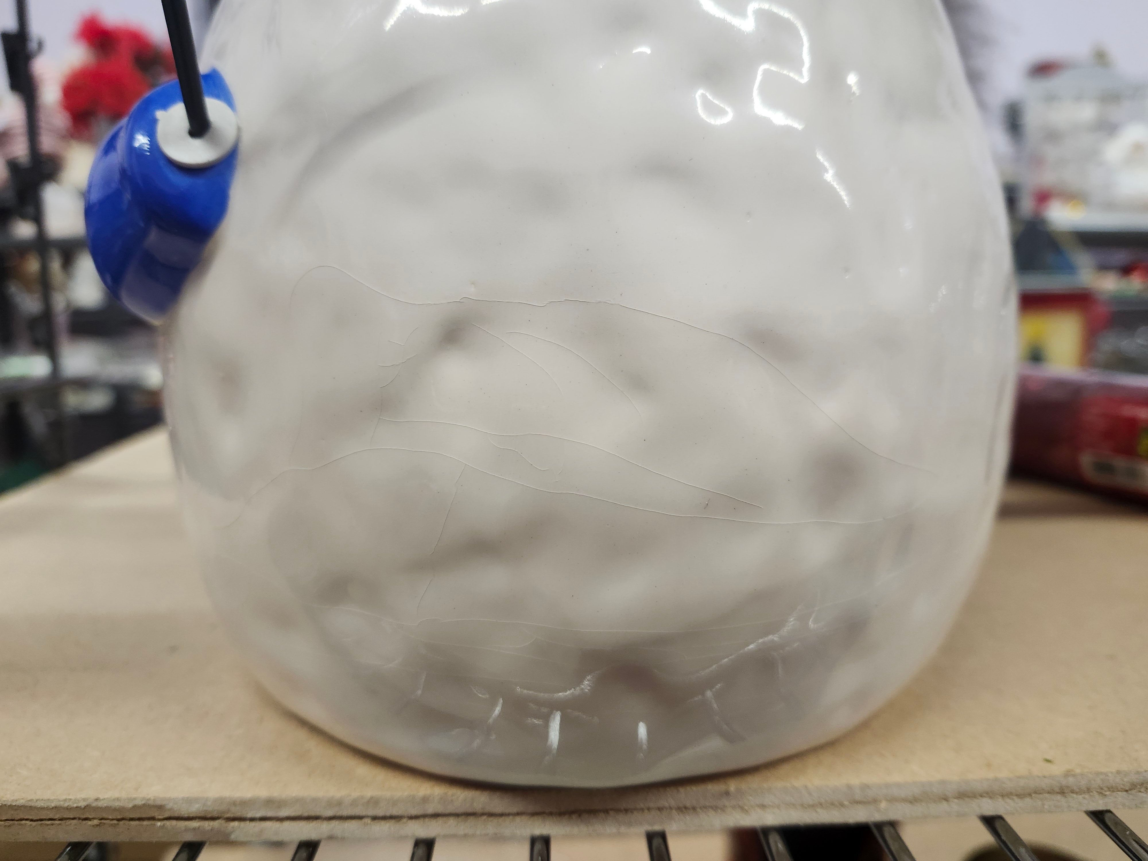 Ceramic snowman cookie jar