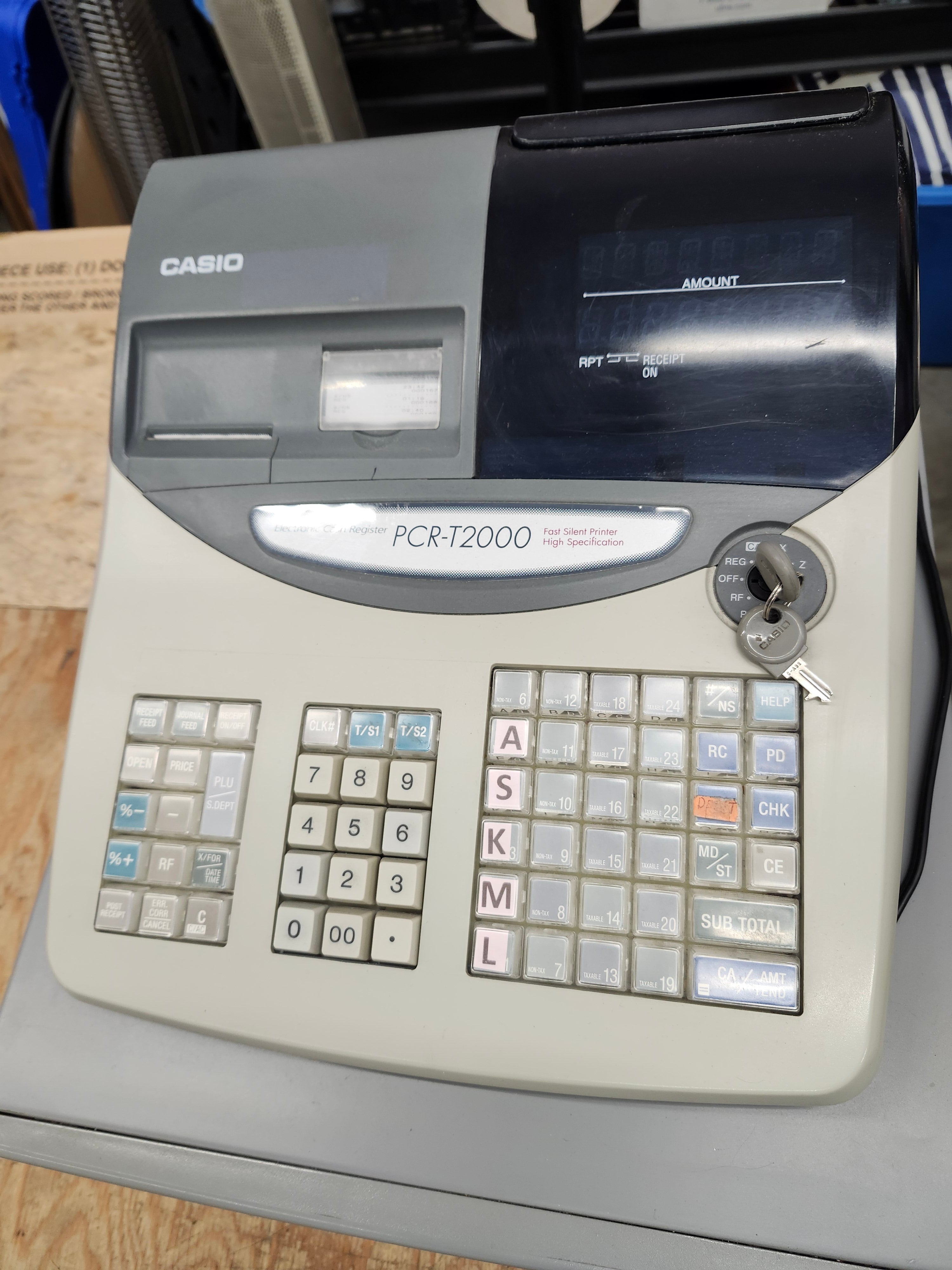 Casio cash register