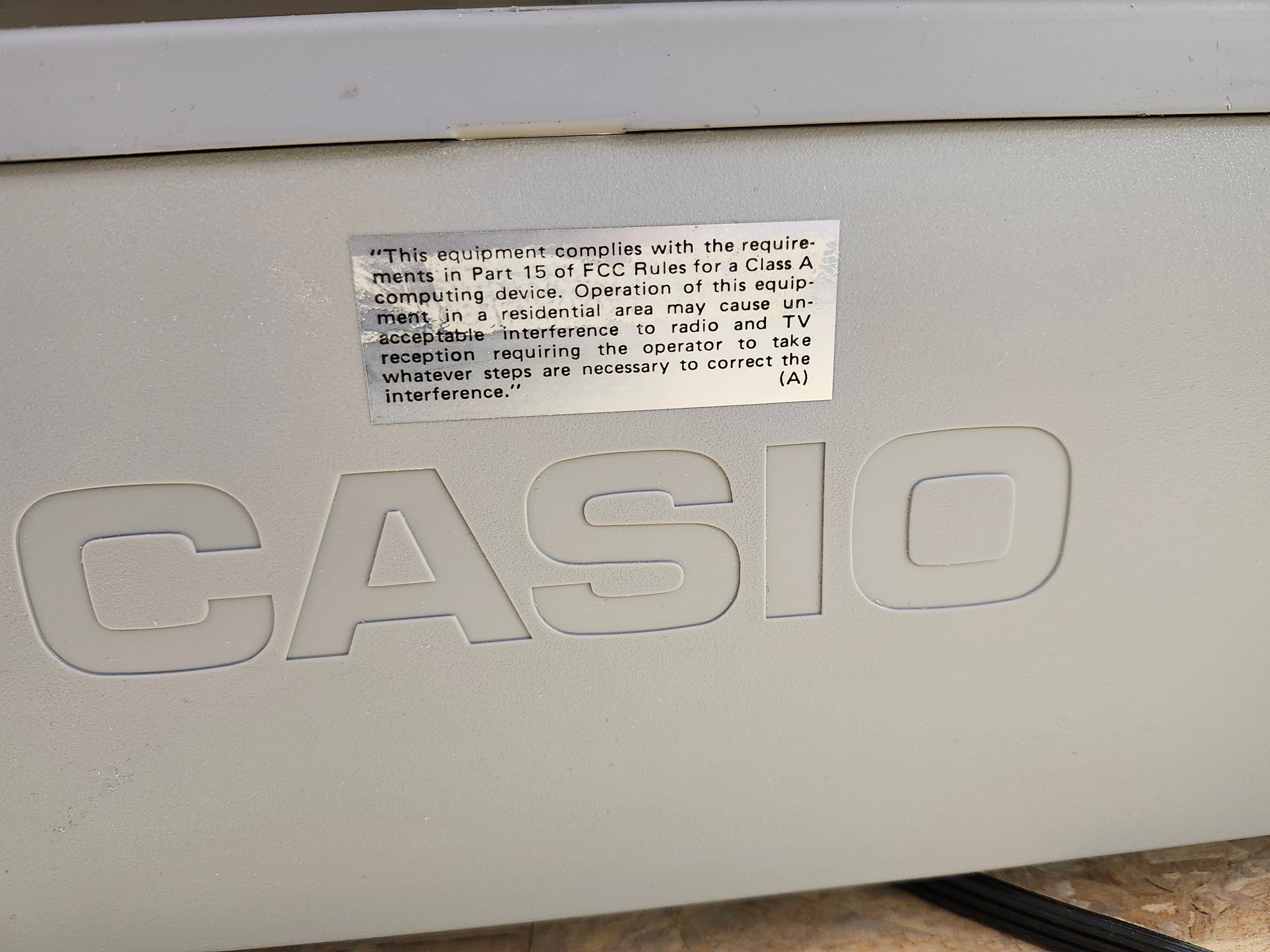 Casio cash register
