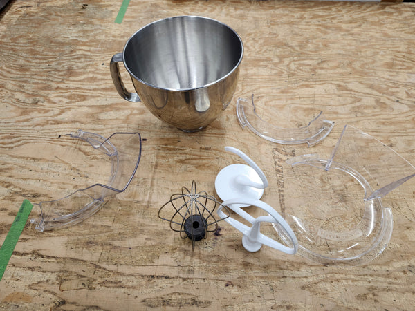 Kitchen aide bowl & accessories