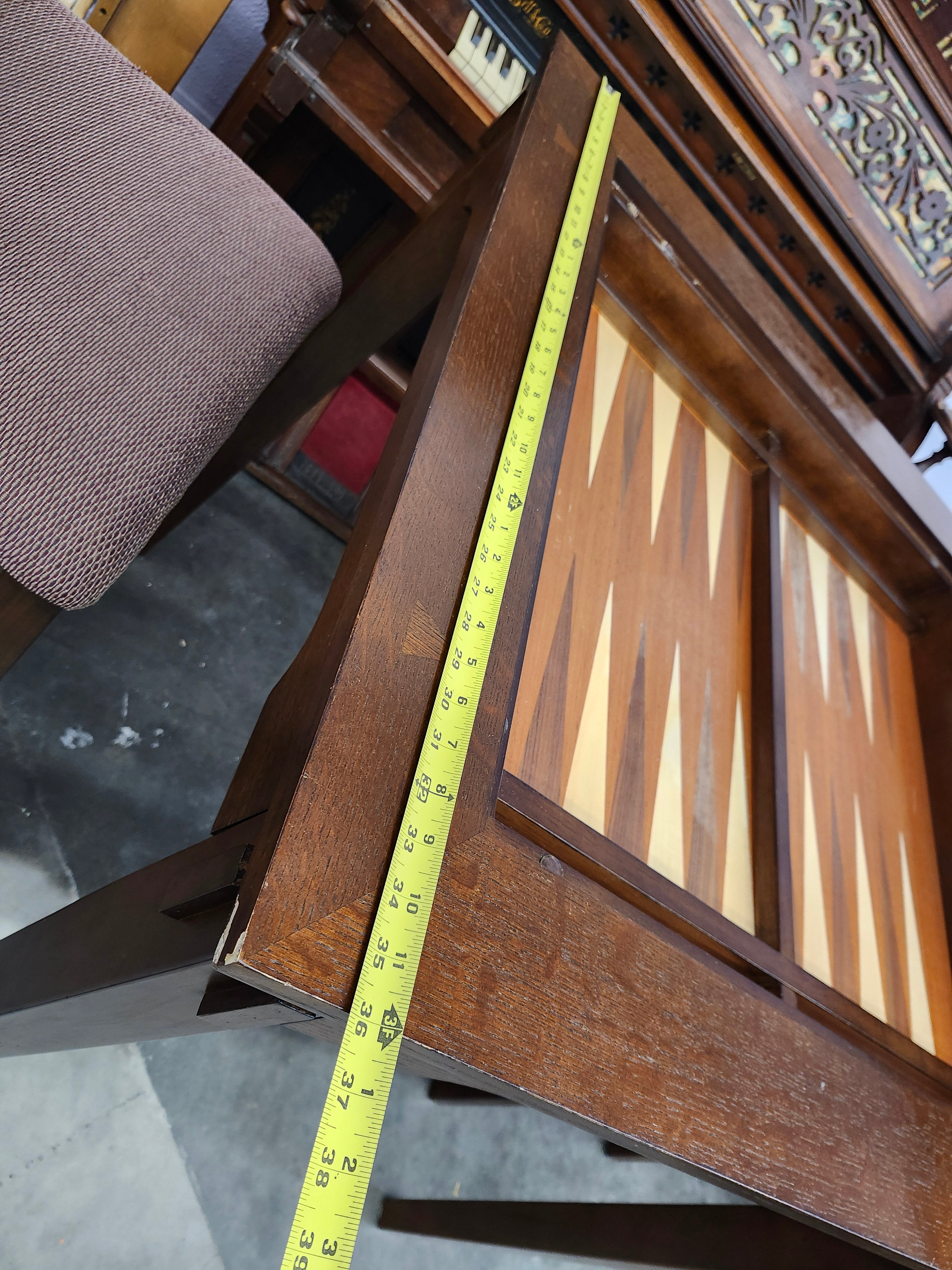 Bar height game table & 2 chairs