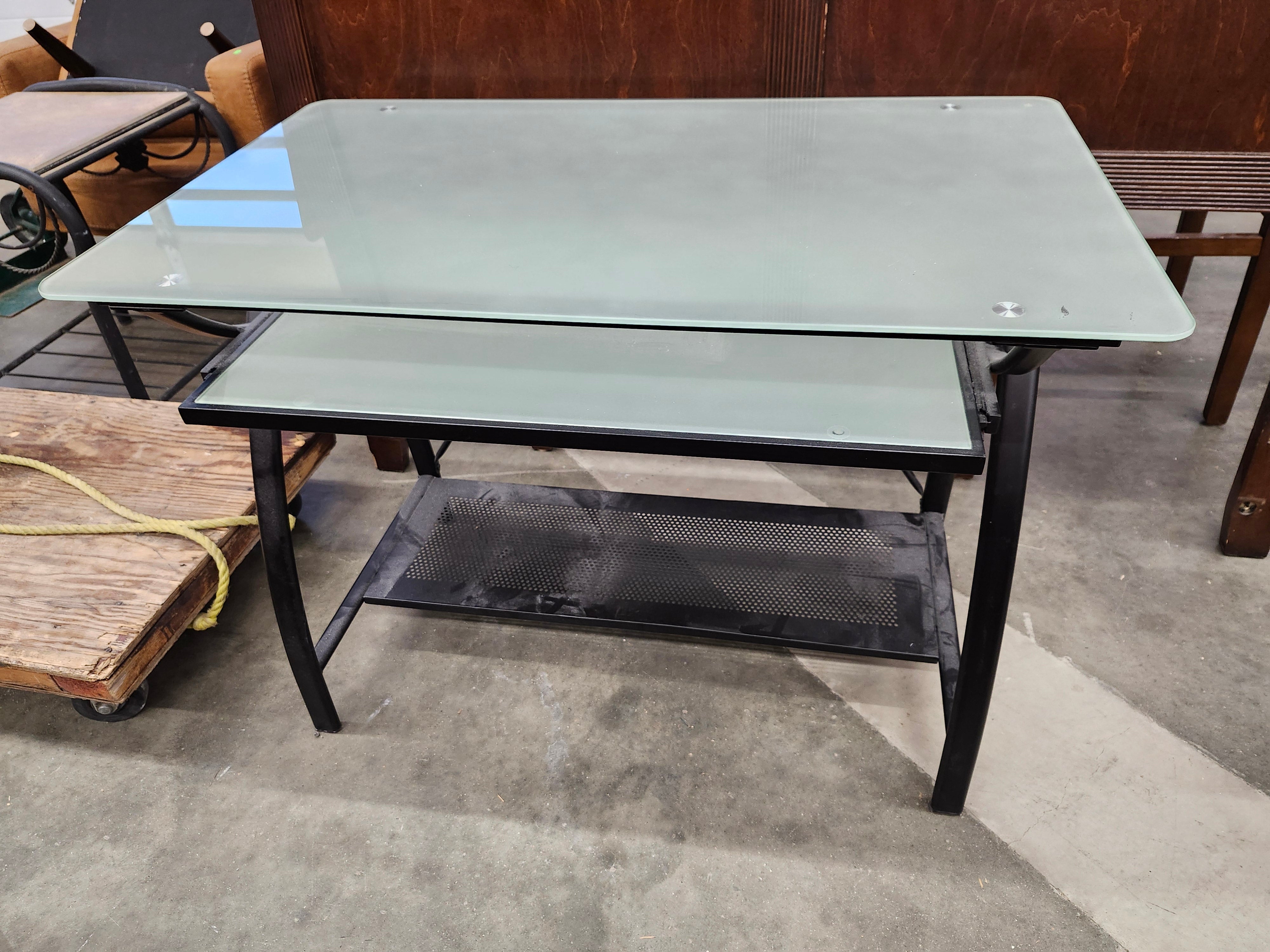 Glass desk
