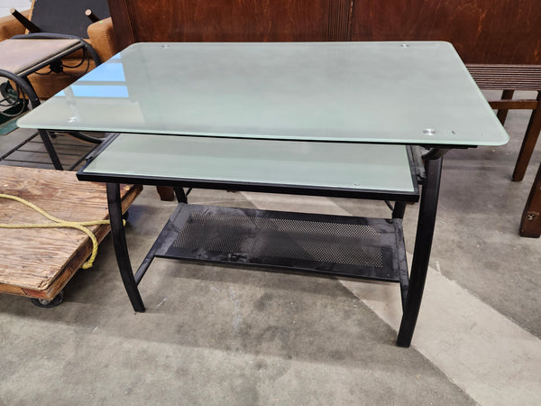 Glass desk
