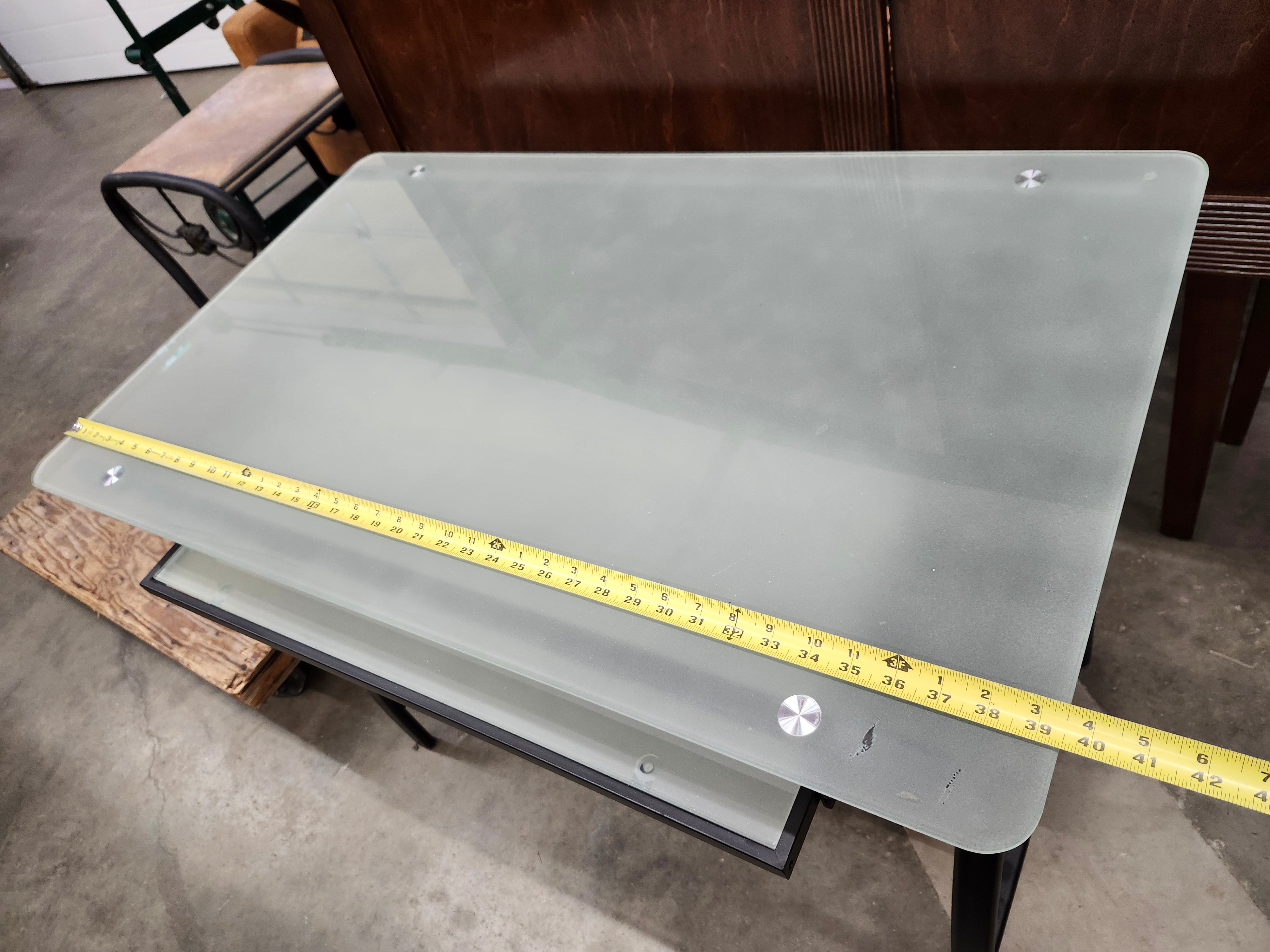Glass desk