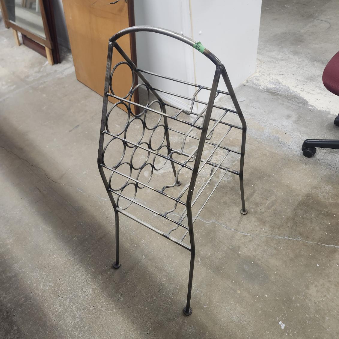 Metal Wine Rack – Holds 12 Bottles