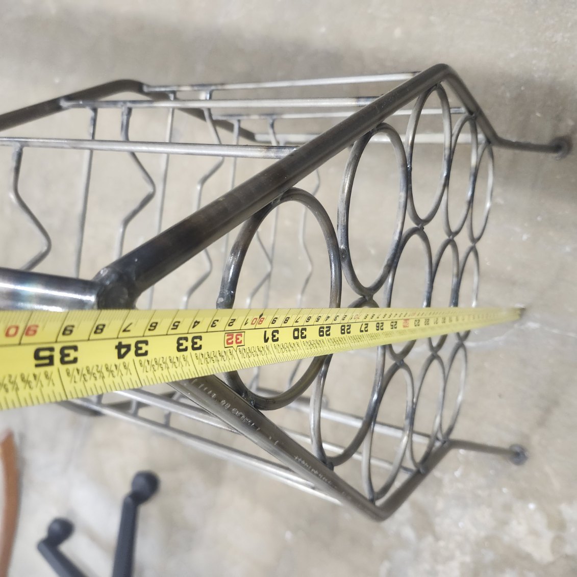 Metal Wine Rack – Holds 12 Bottles