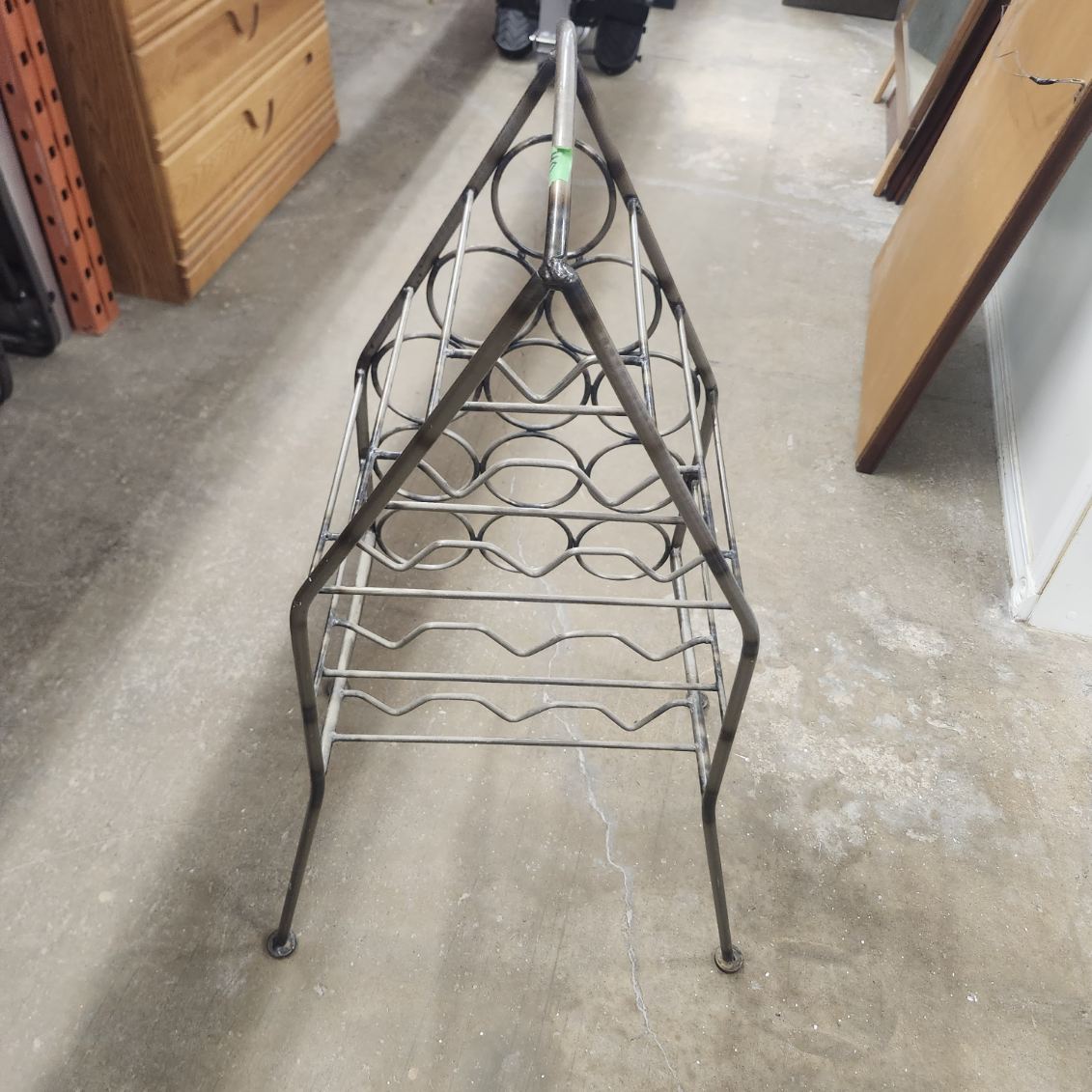 Metal Wine Rack – Holds 12 Bottles