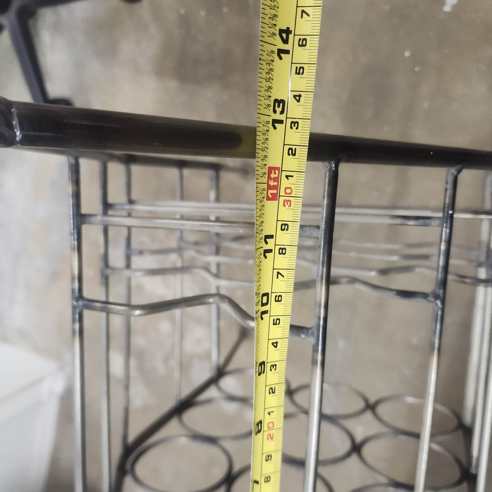 Metal Wine Rack – Holds 12 Bottles