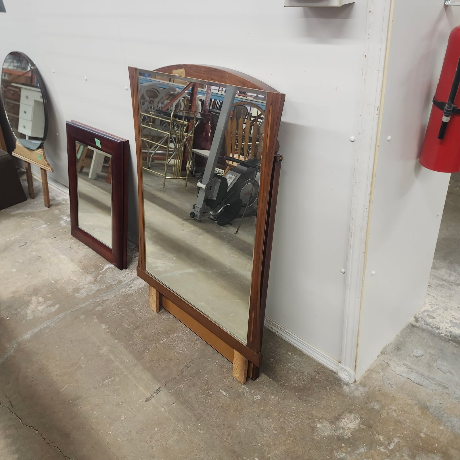Mirror with Wooden Frame