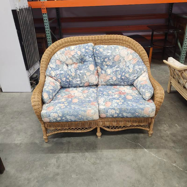 Wicker loveseat