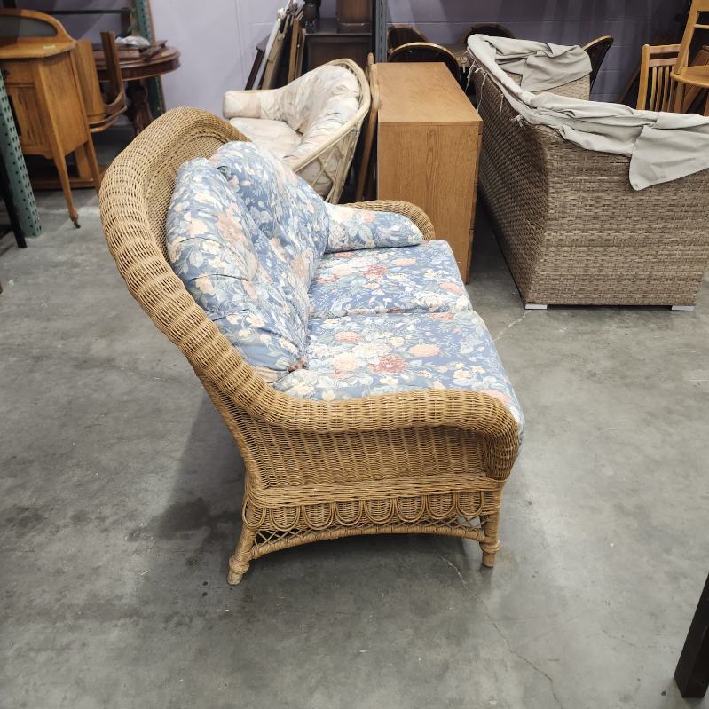 Wicker loveseat