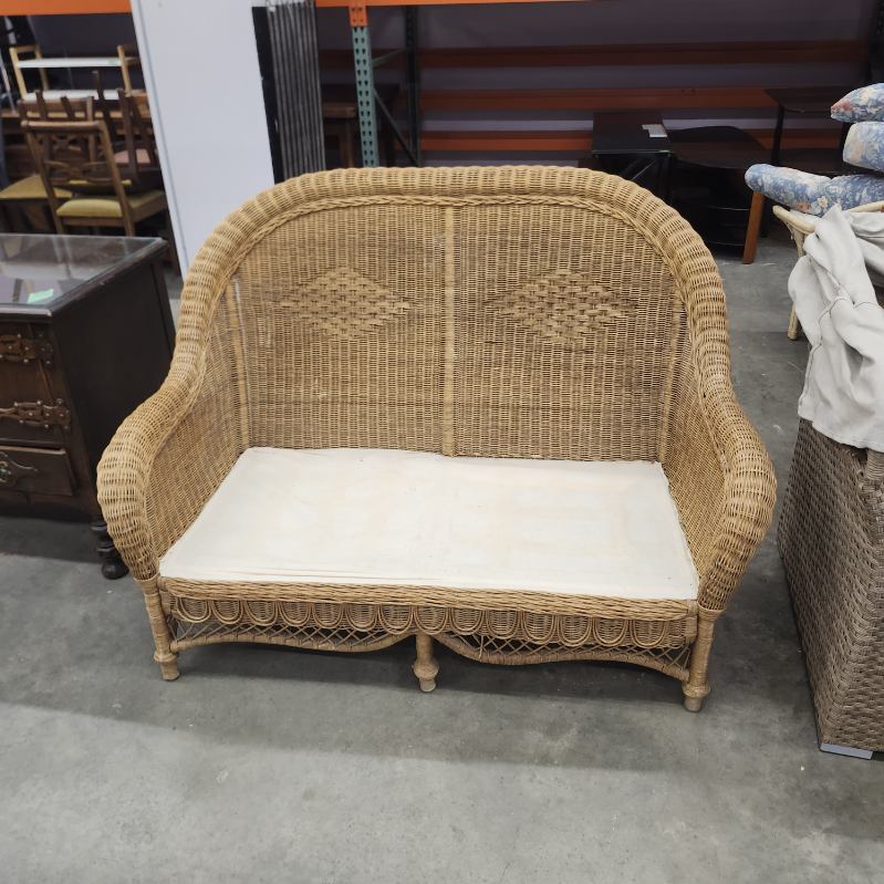 Wicker loveseat