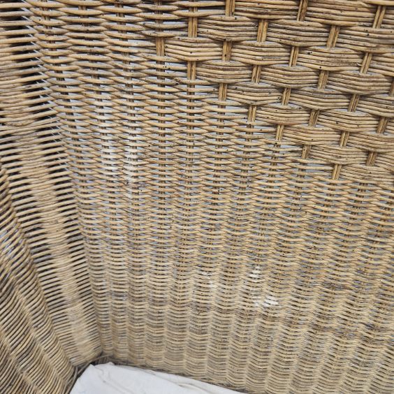 Wicker loveseat