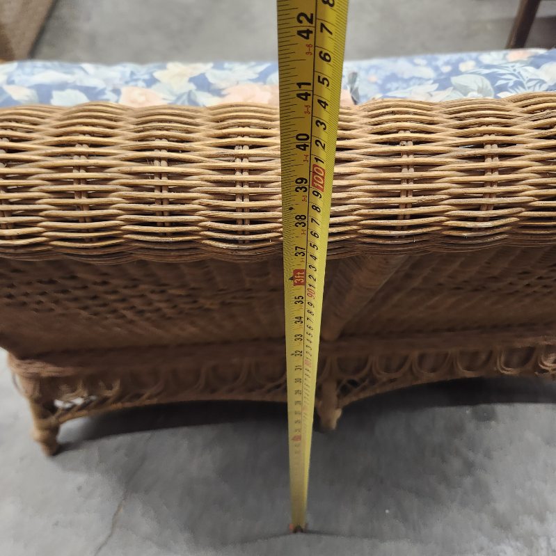 Wicker loveseat
