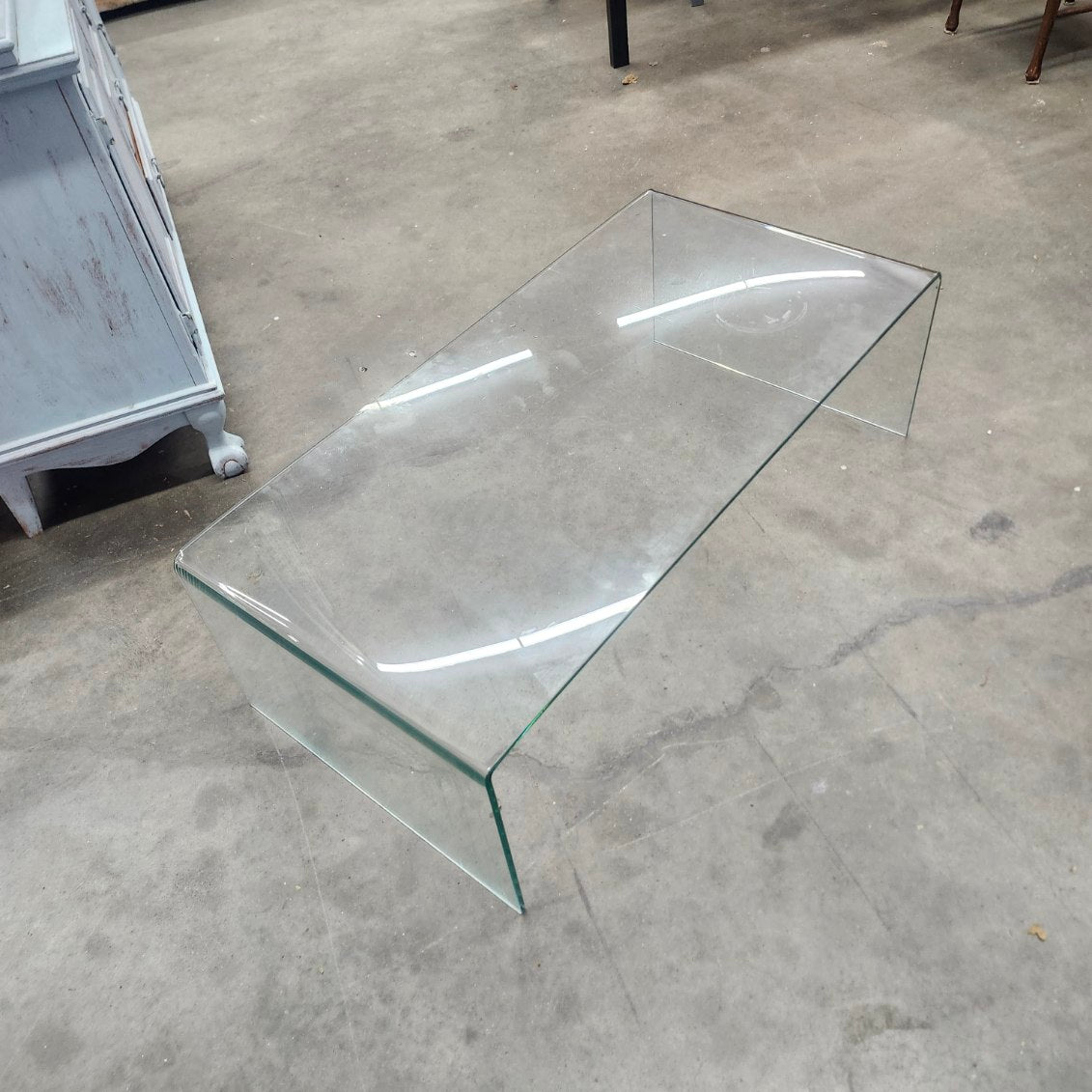 Glass coffee table