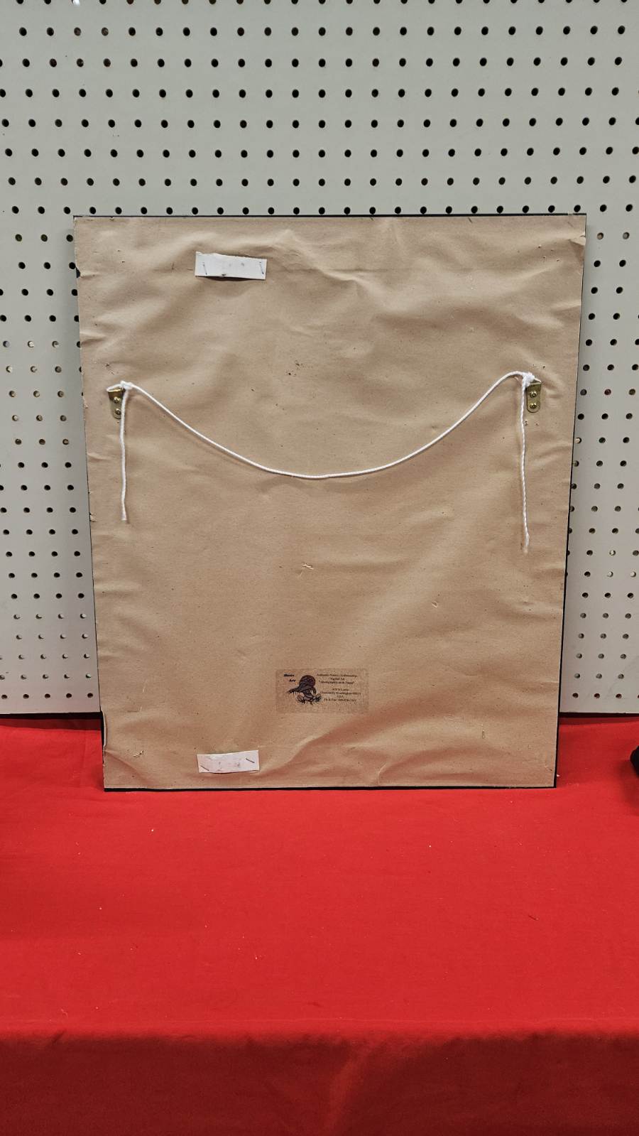 Aboriginal handmade etched mirror of horse