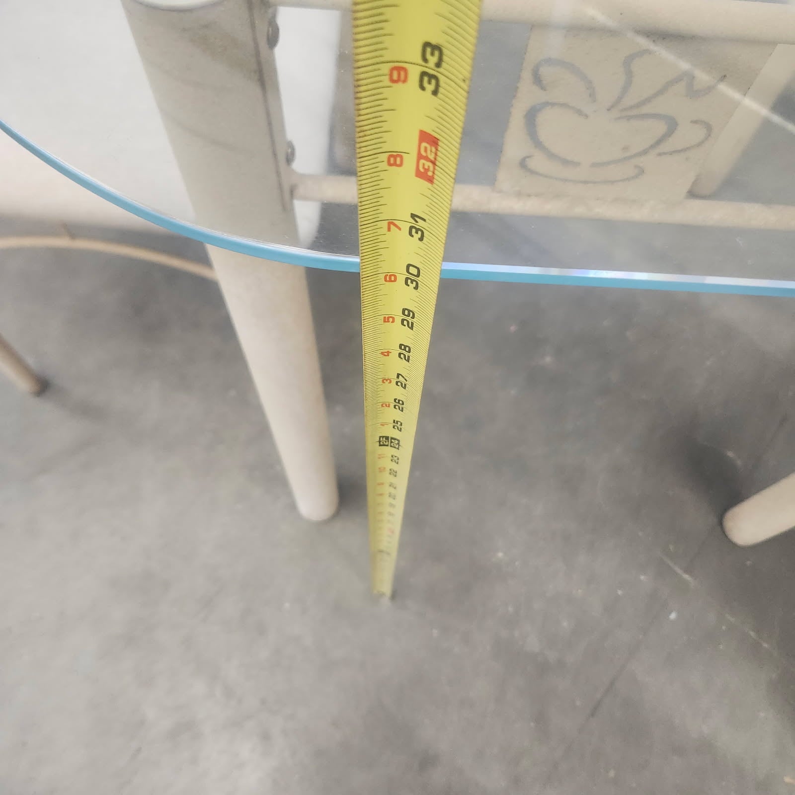 Glass table & 1 chair