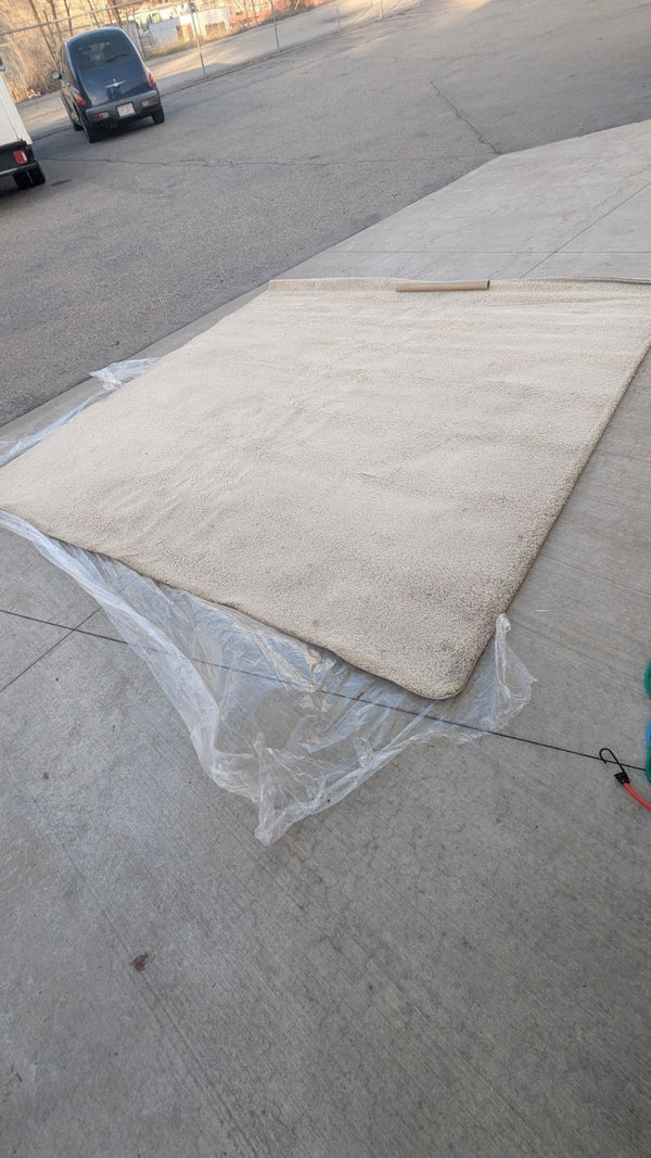 9ft x 9ft Beige Area Rug