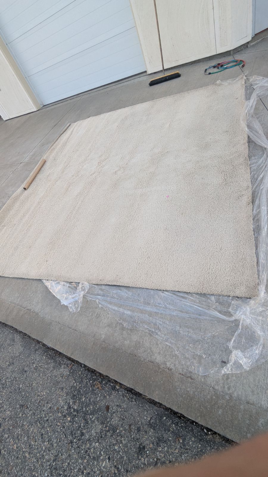 9ft x 9ft Beige Area Rug