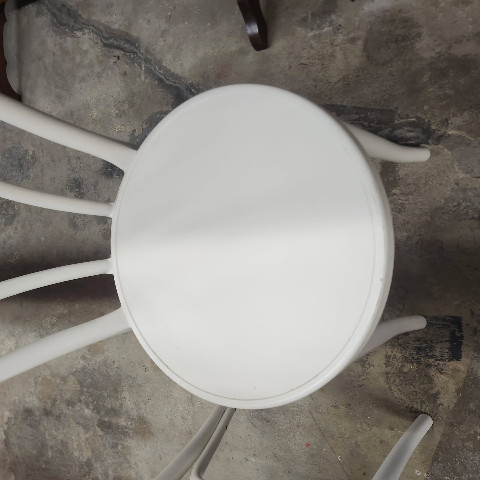 Pair of White Bentwood Cafe Dining Chairs